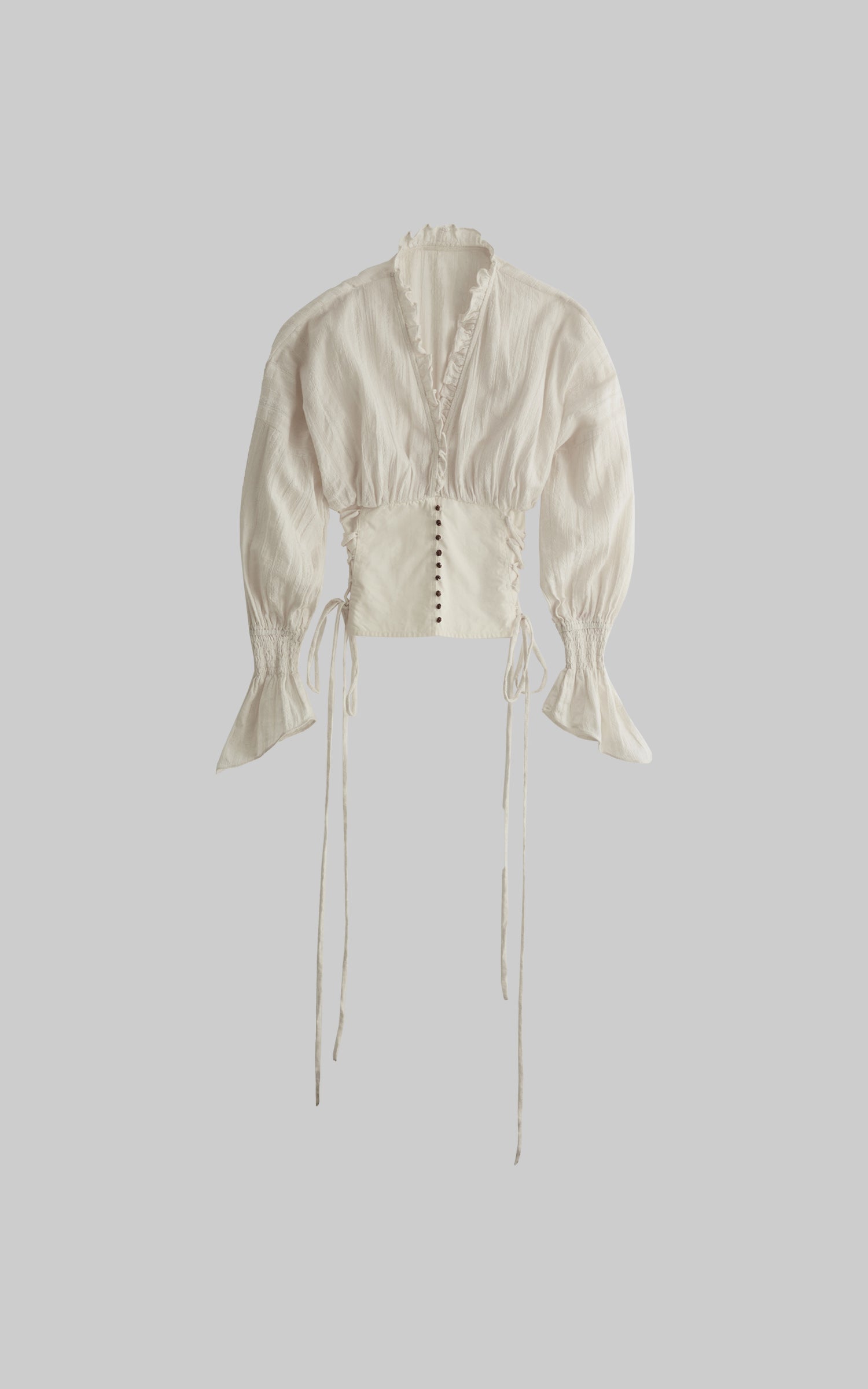 <tc>INDULGE</tc> ストラクチャードコルセットパネルルーシュシャツ