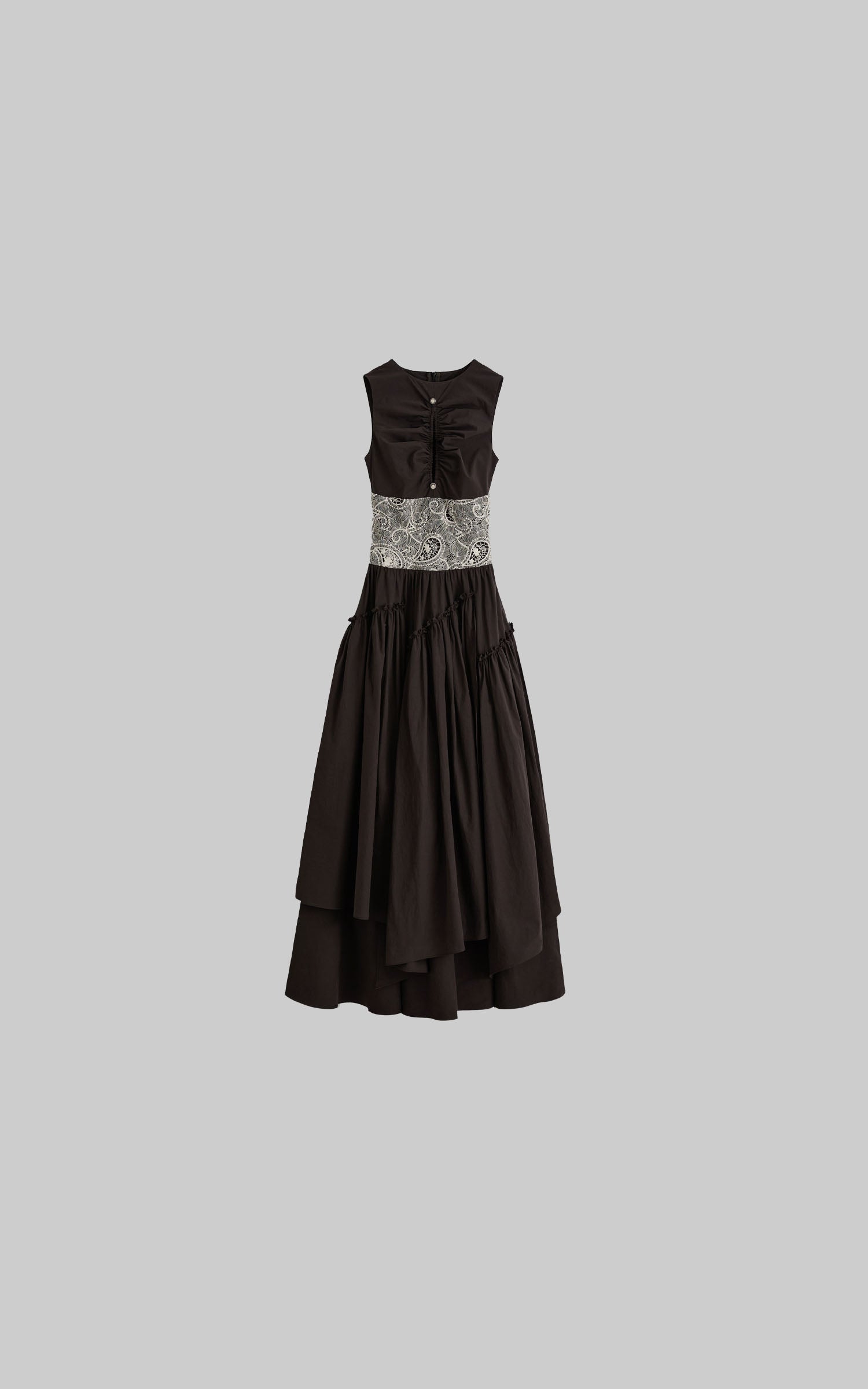 DOINDULGE Lace Waist Maxi Dress