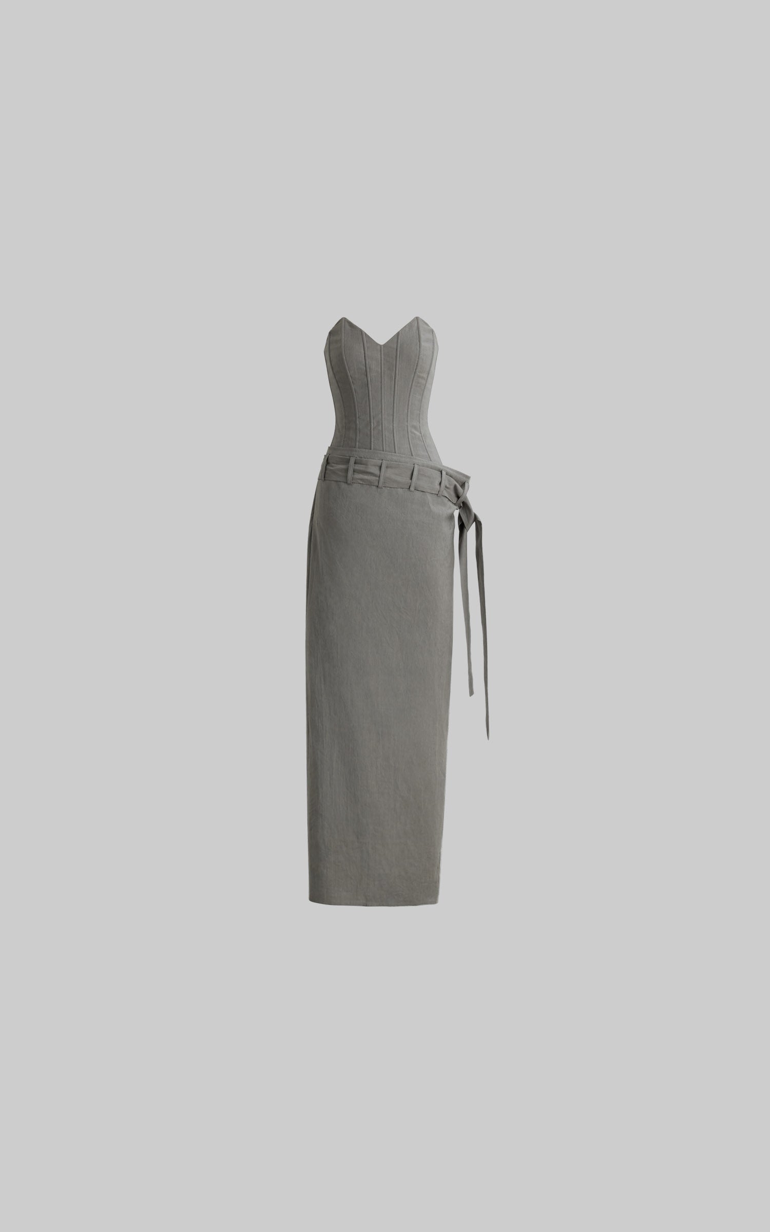 DOINDULGE Corset Wrap Maxi Dress