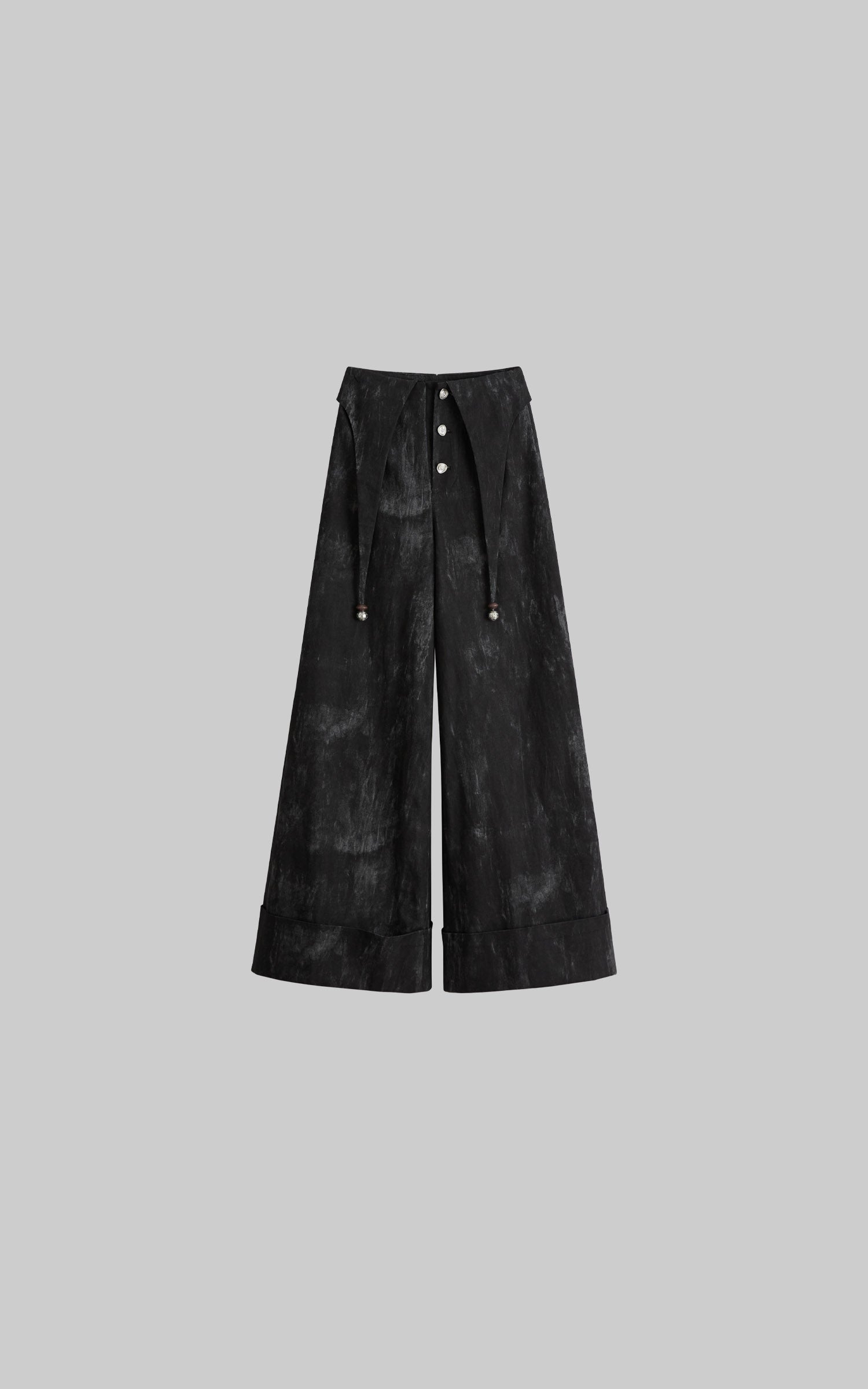 DOINDULGE Distressed Wide Leg Pants
