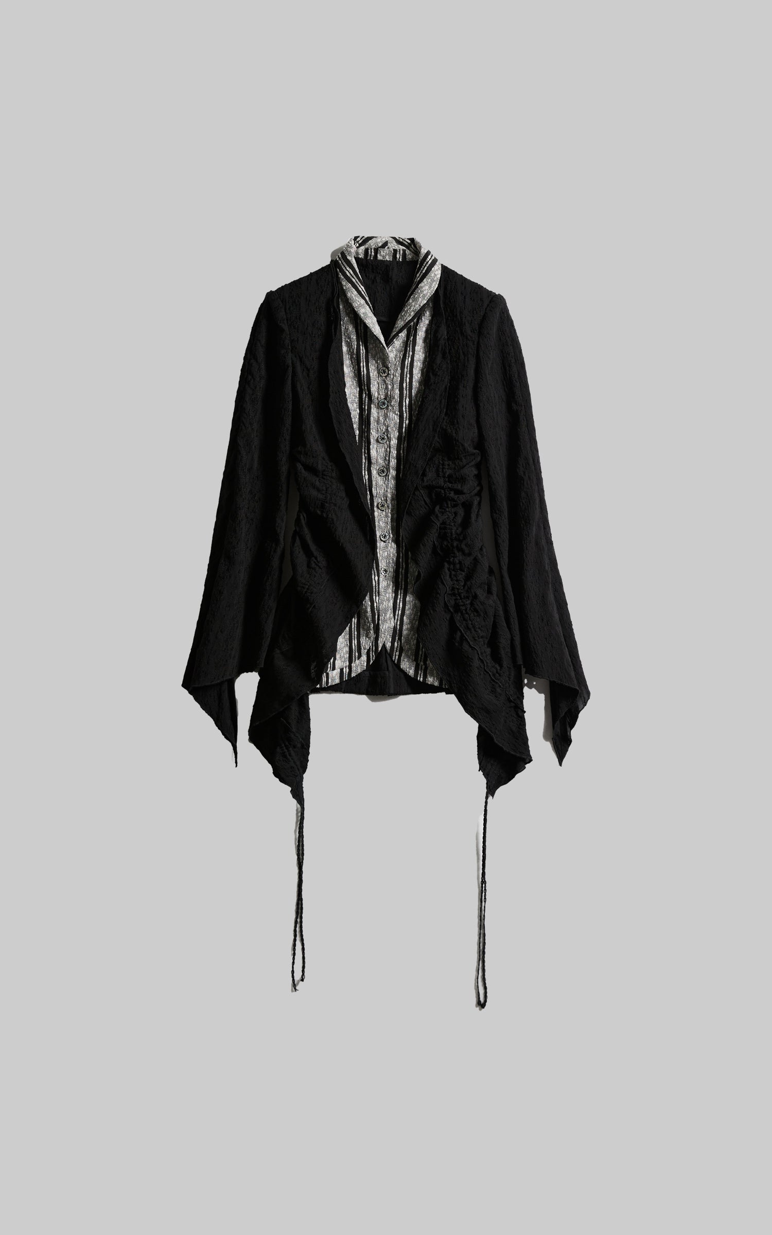 INDULGE Textured Striped Collar Shirt