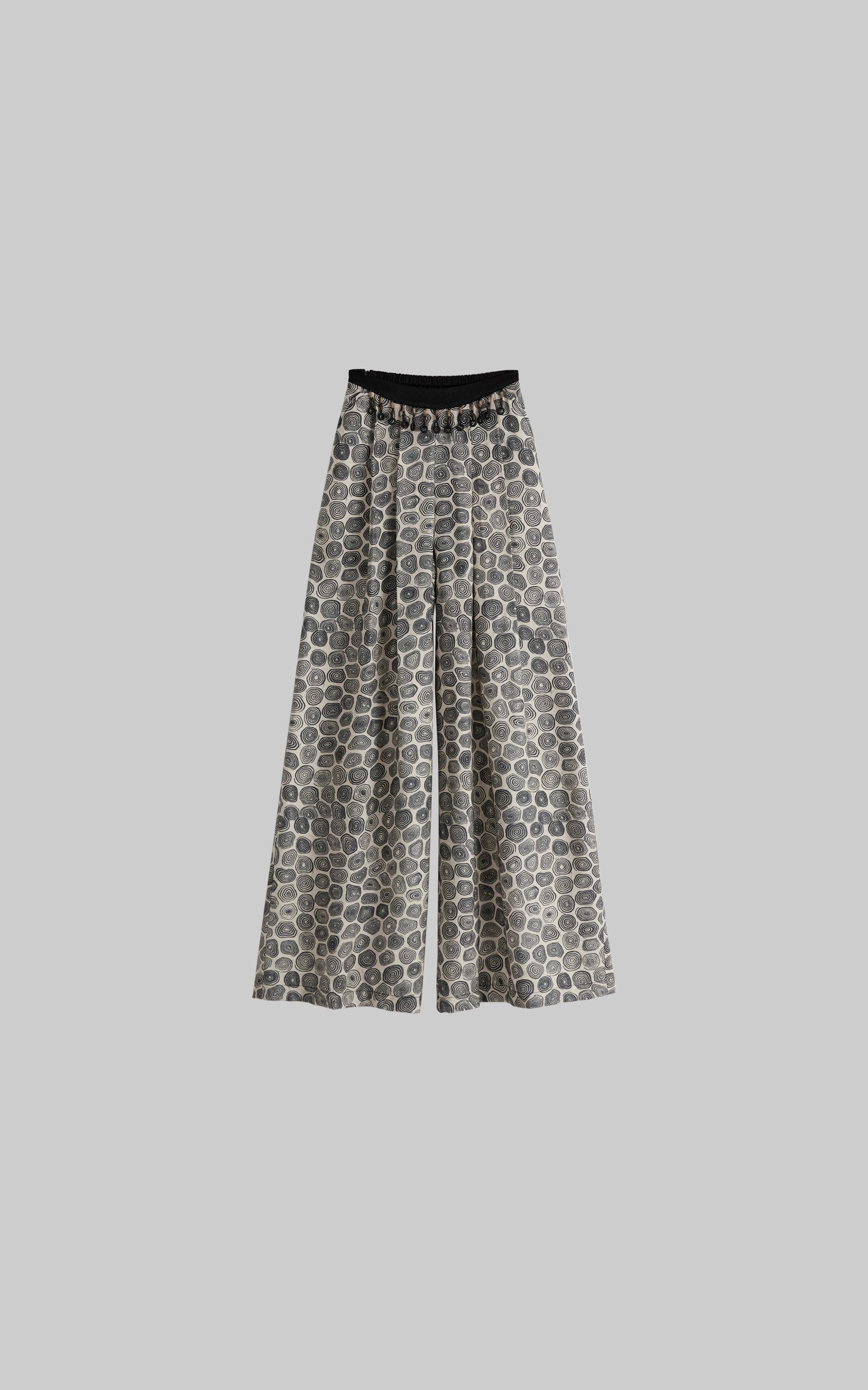 DOINDULGE Beaded Waist Wide Leg Pants
