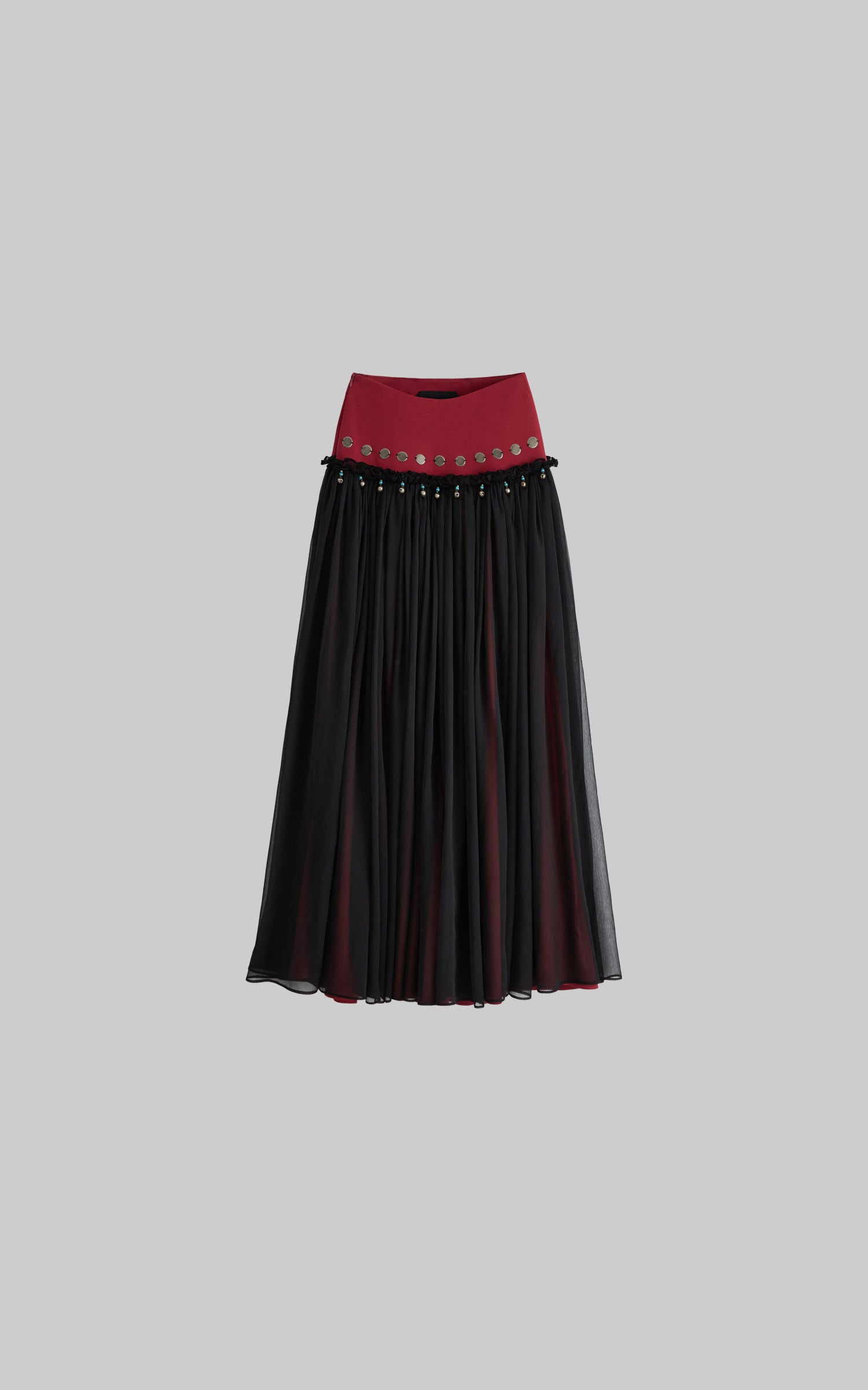 DOINDULGE Mesh Layered Maxi Skirt