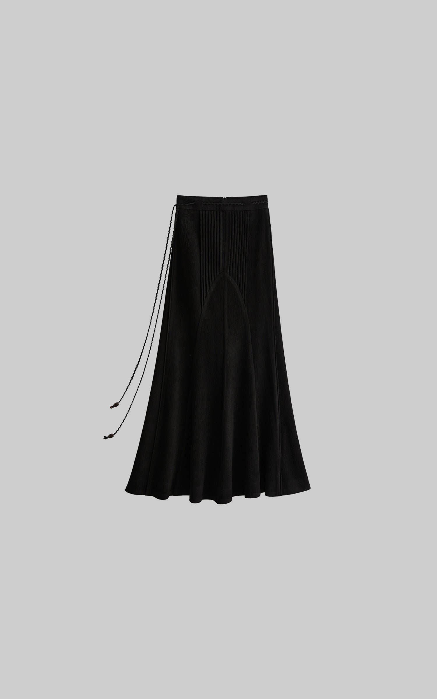 <tc>INDULGE</tc> Jupe Longue Plissée Asymétrique