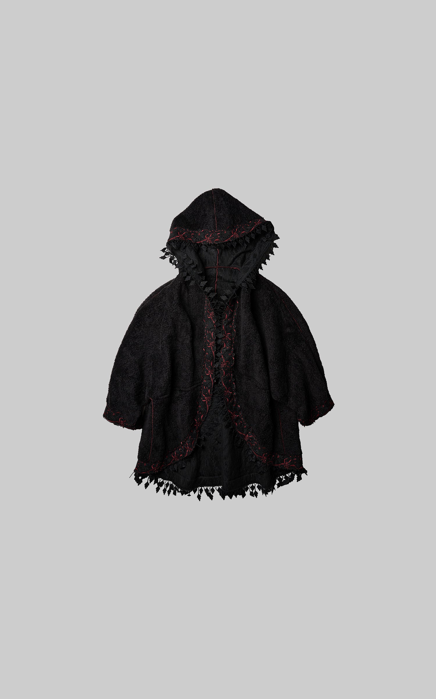 INDULGE Embroidered Hooded Cloak Jacket