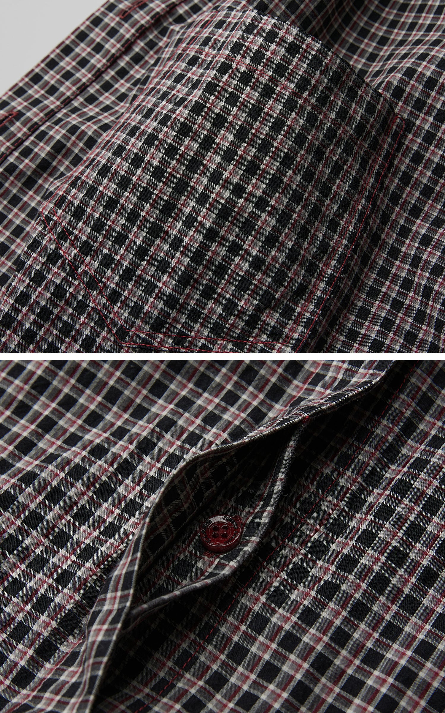 INDULGE Checked Rose Detail Loose Shirt