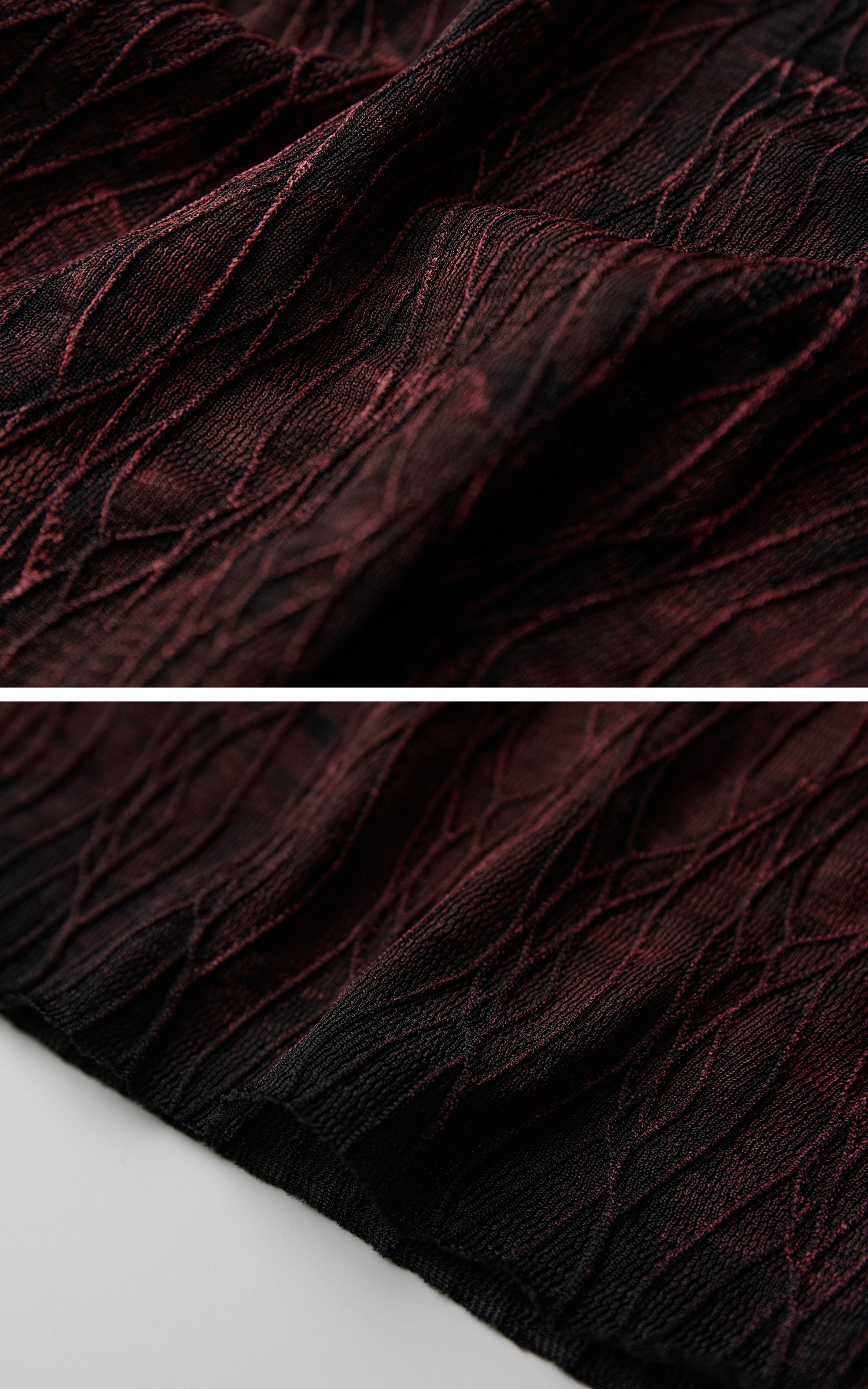 INDULGE Sheer Textured Turtleneck Top