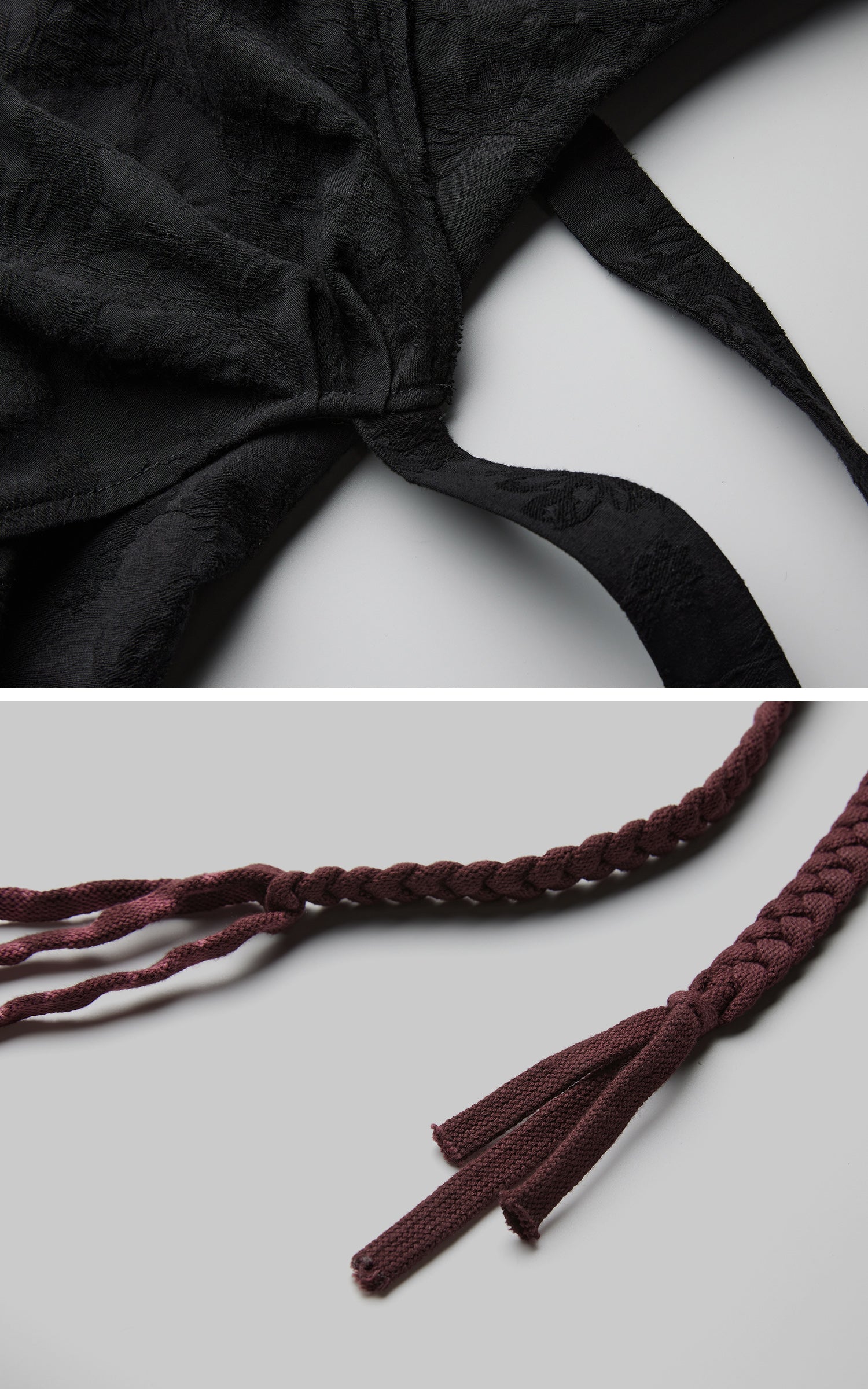 INDULGE Deconstructed Wrap Jacquard Long Knit