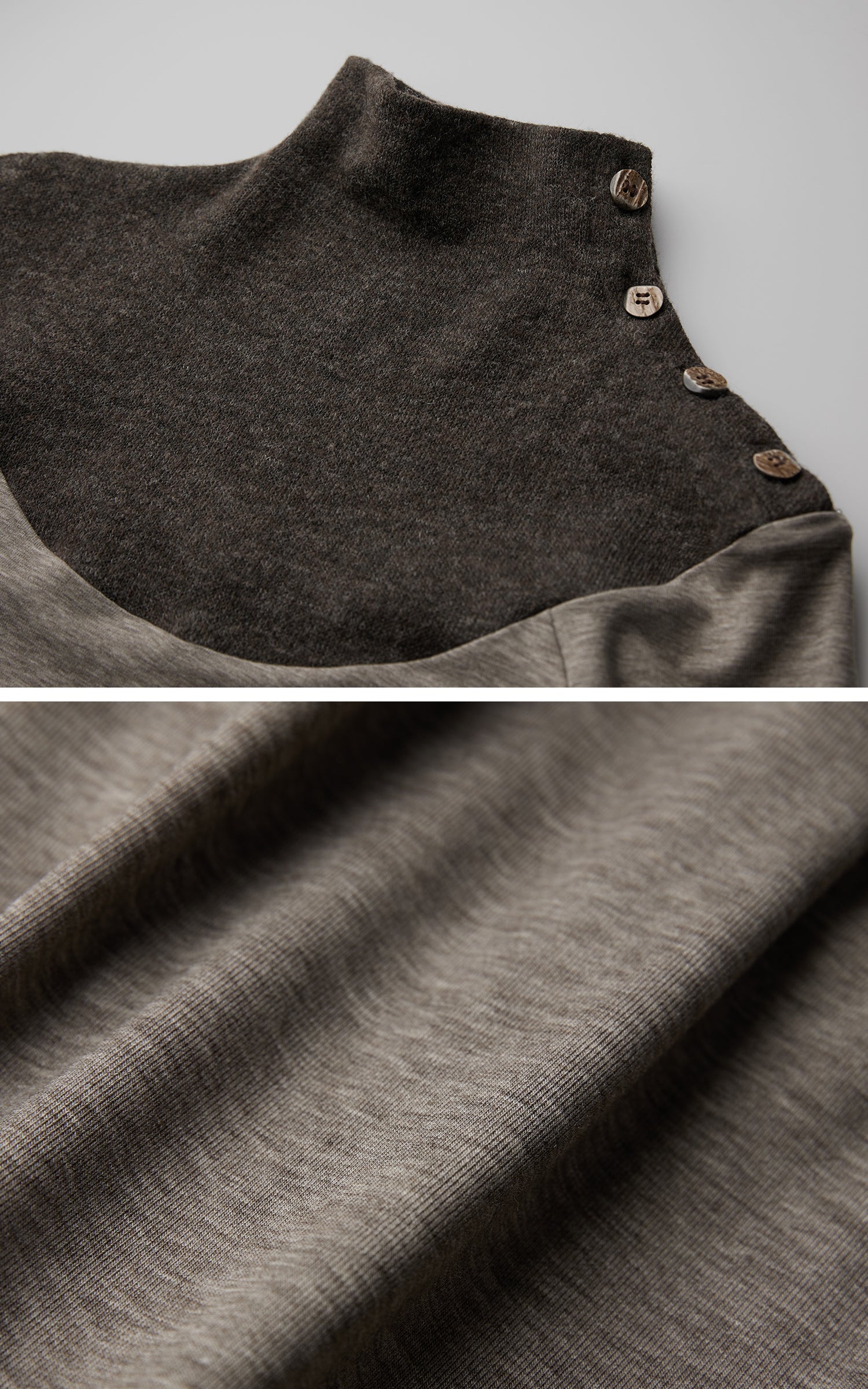 <tc>INDULGE</tc> Haut à manches longues structuré à panneaux contrastés