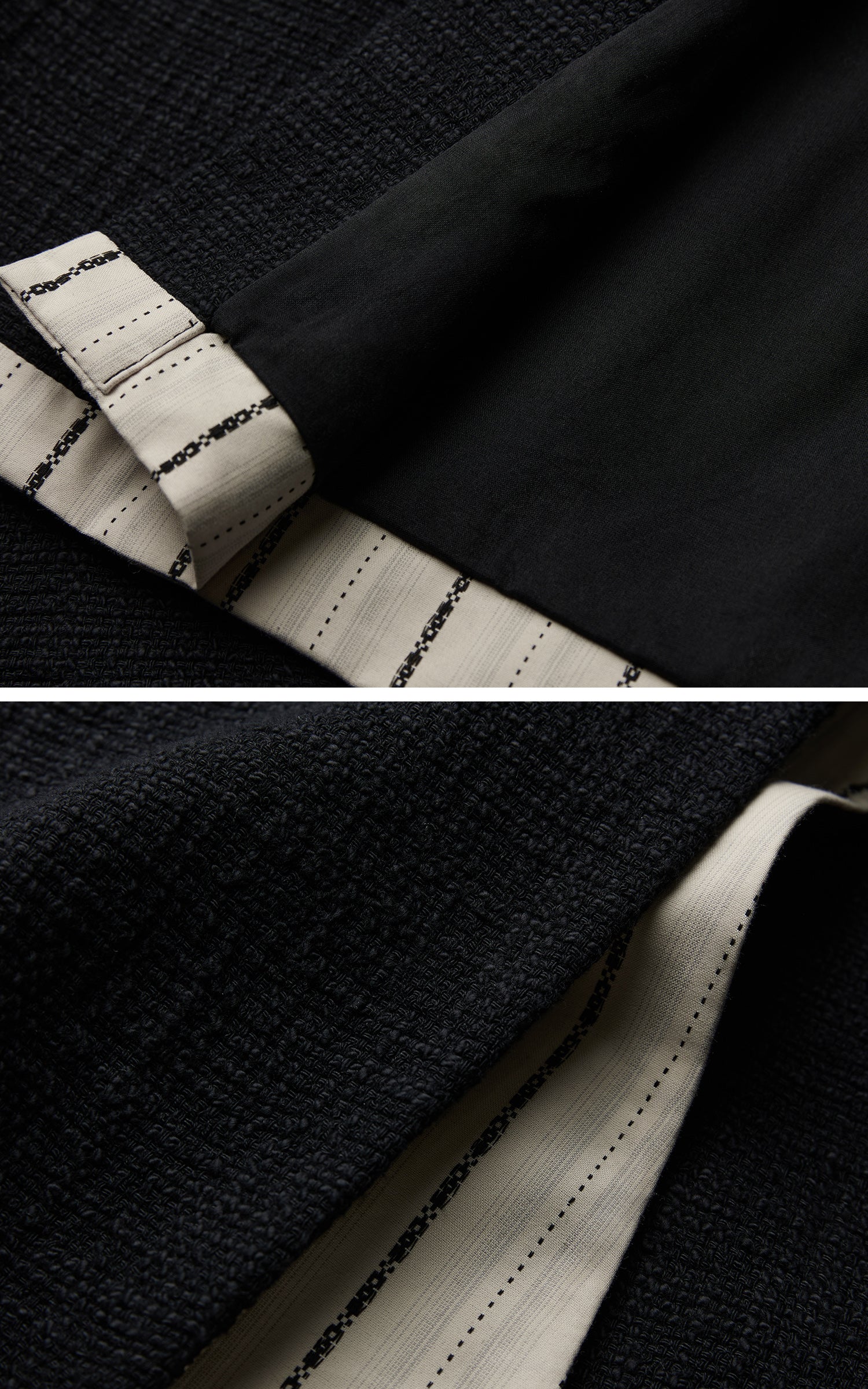 INDULGE Asymmetric Paneled Stripe Deconstructed Maxi Skirt