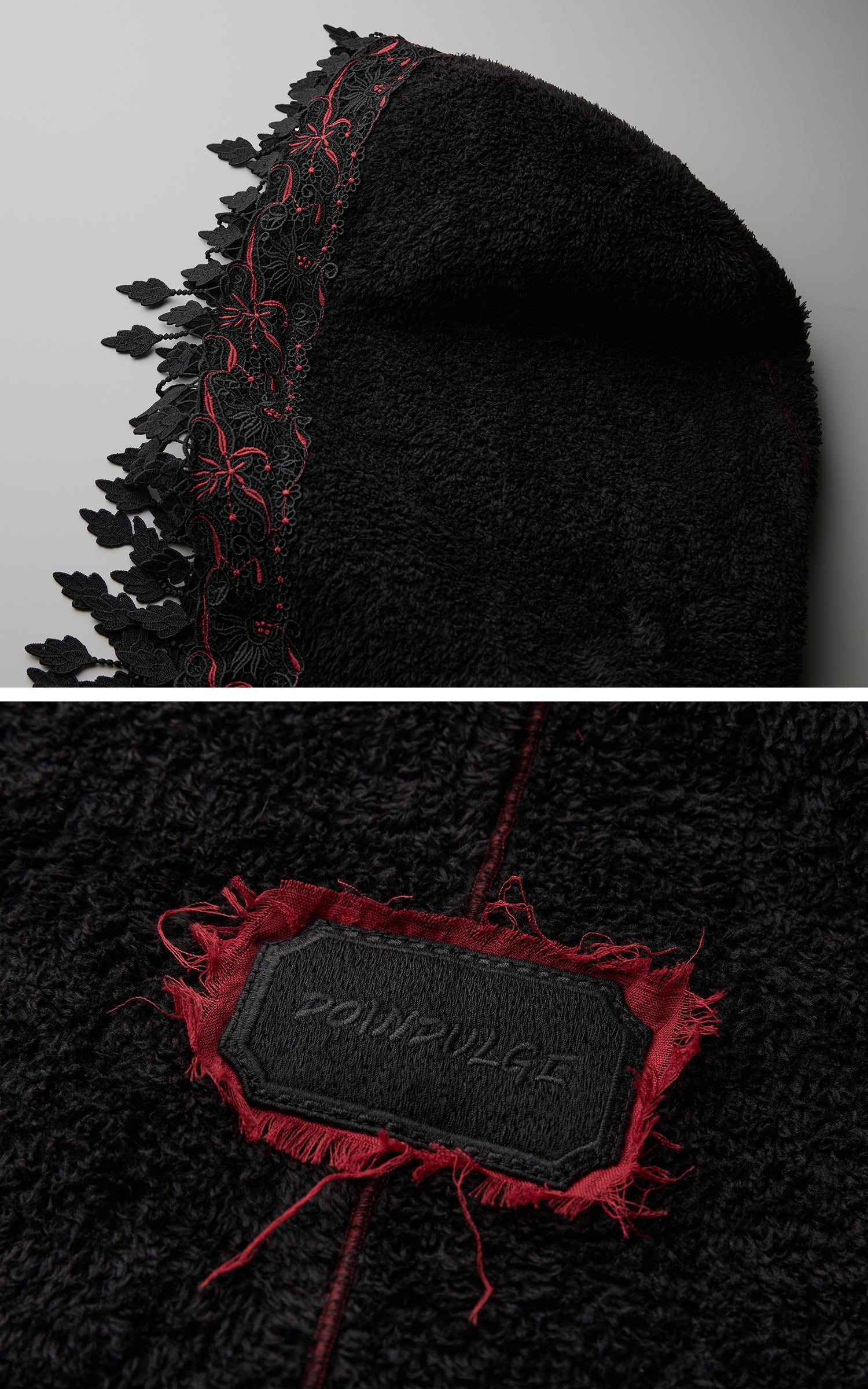 INDULGE Embroidered Hooded Cloak Jacket