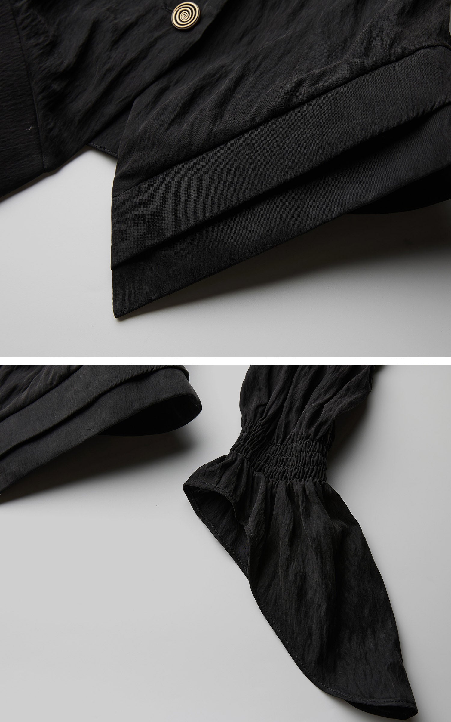DOINDULGE Victorian High-Neck Puff-Sleeve Blouse