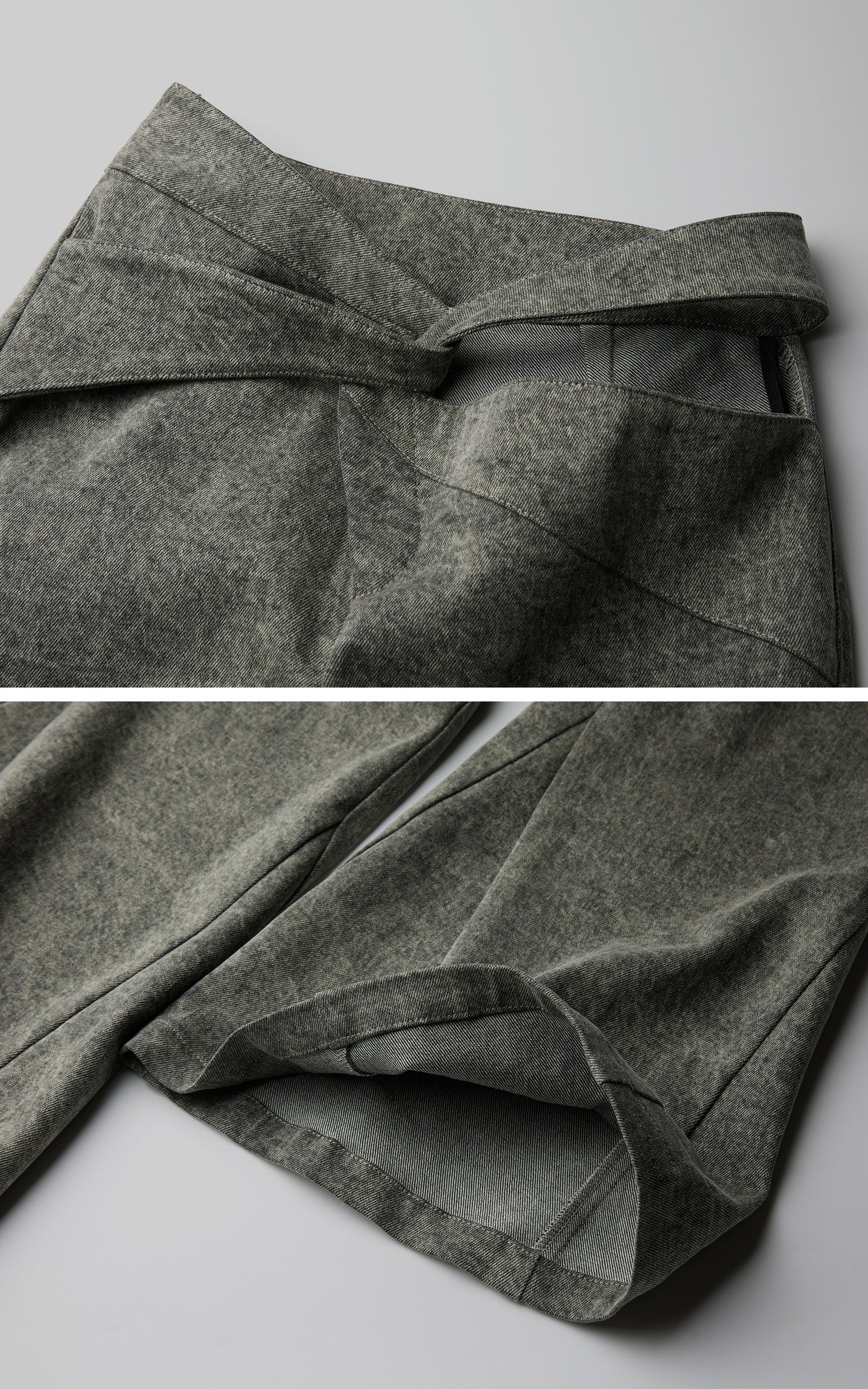 <tc>DOINDULGE</tc> Pantalon évasé à taille croisée
