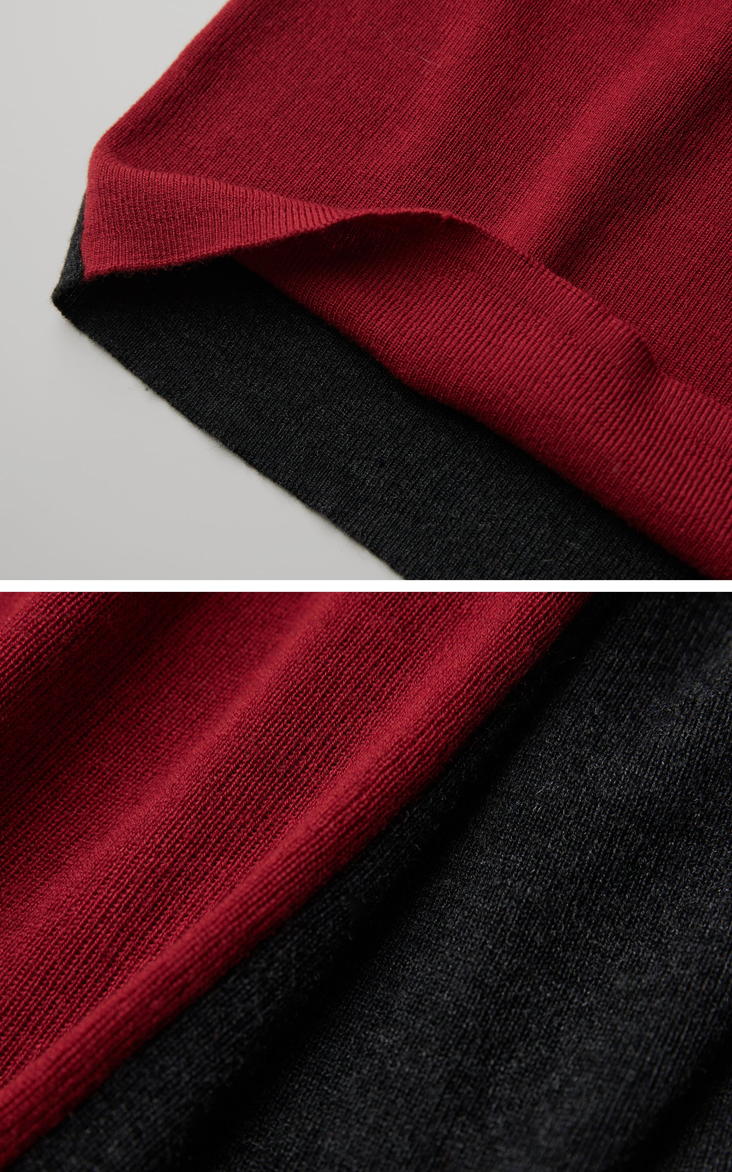 INDULGE Contrast Panel Knit Top