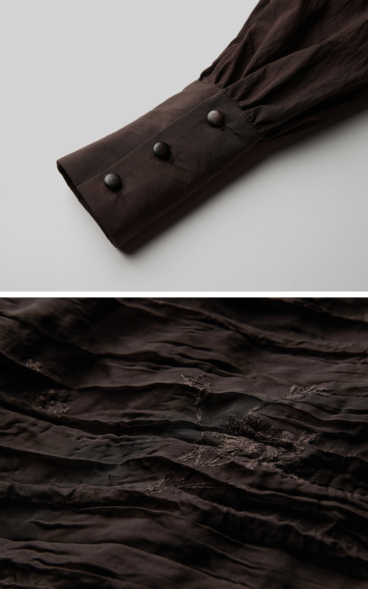 <tc>INDULGE</tc> Strukturiertes Kleid mit Raffung