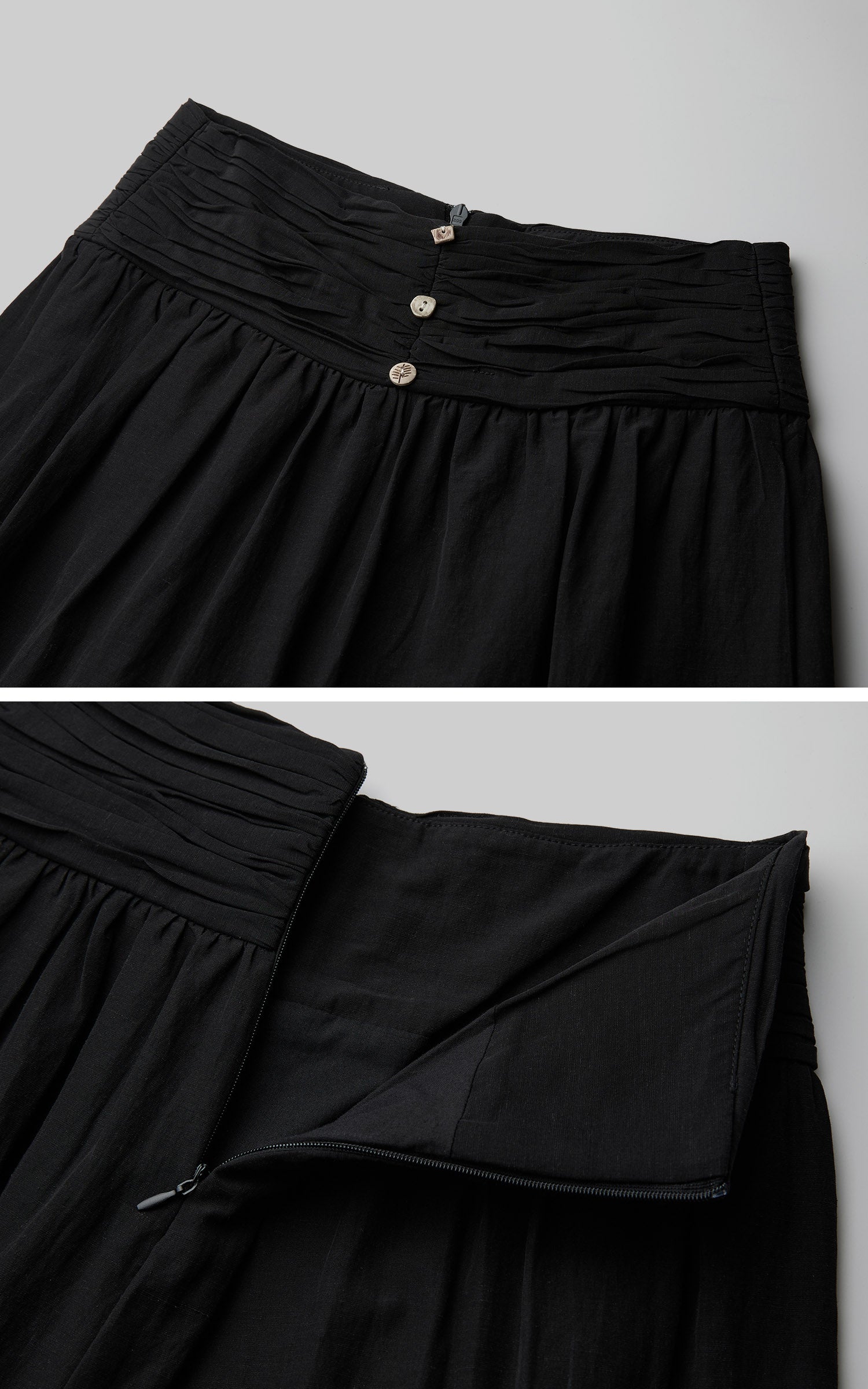 DOINDULGE Wide Leg Gathered Waist Pants