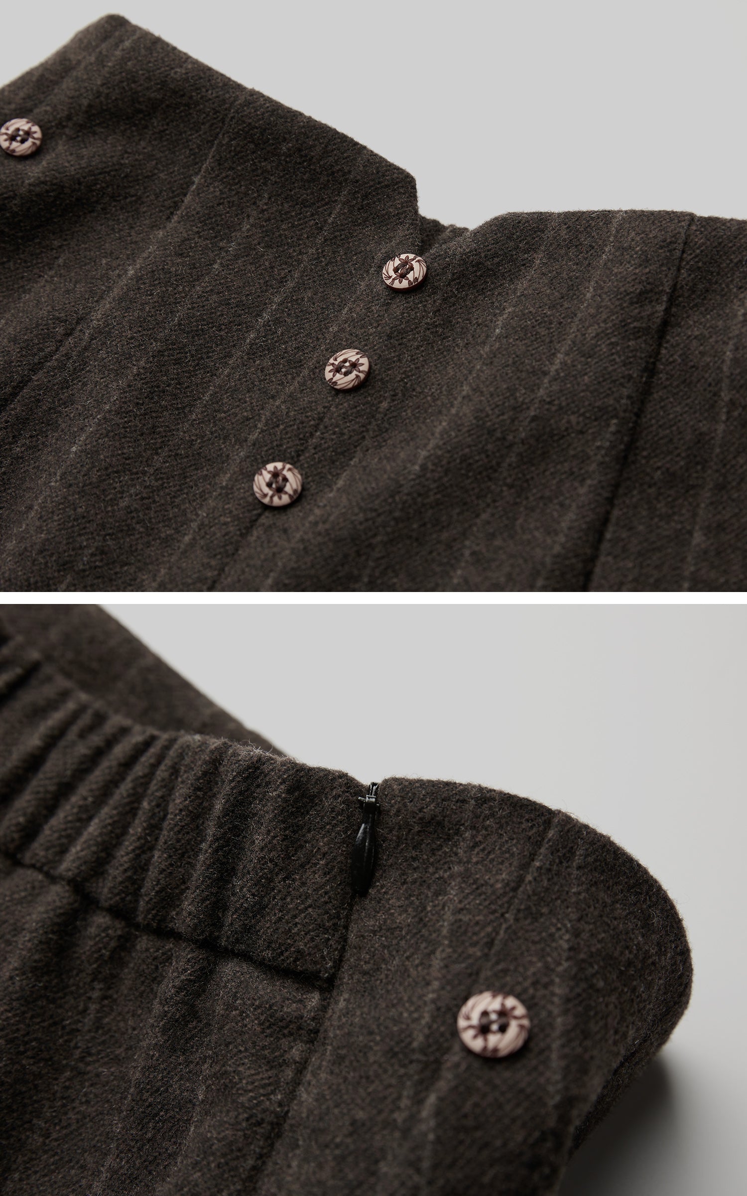 INDULGE Layered Pinstripe Wide-Leg Trousers