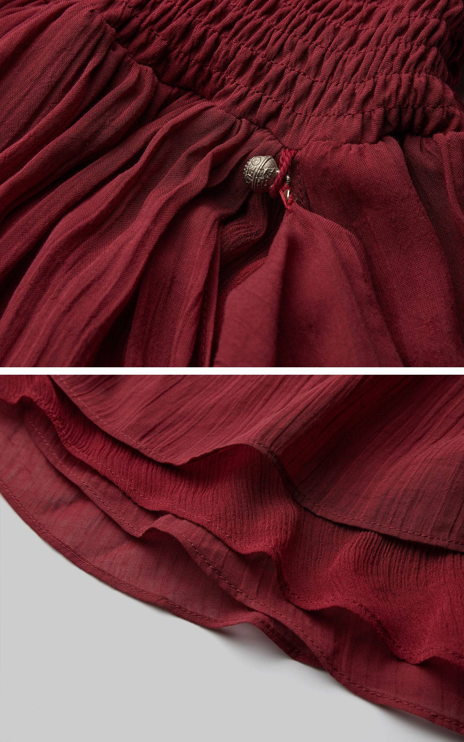 DOINDULGE Scarf Tie Cinched Cami Maxi Dress
