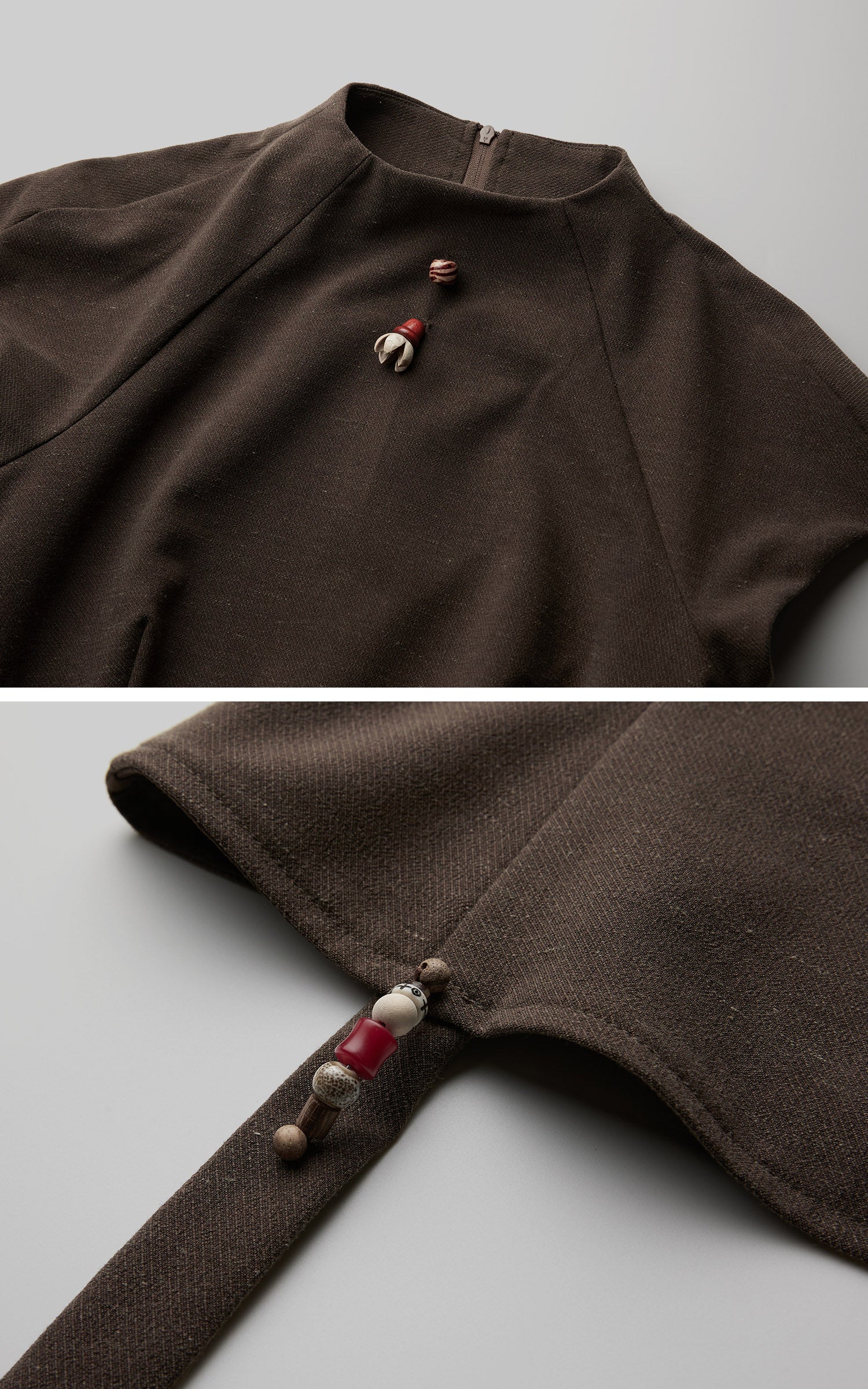 <tc>DOINDULGE</tc> モックネック キャップスリーブ フィットトップ