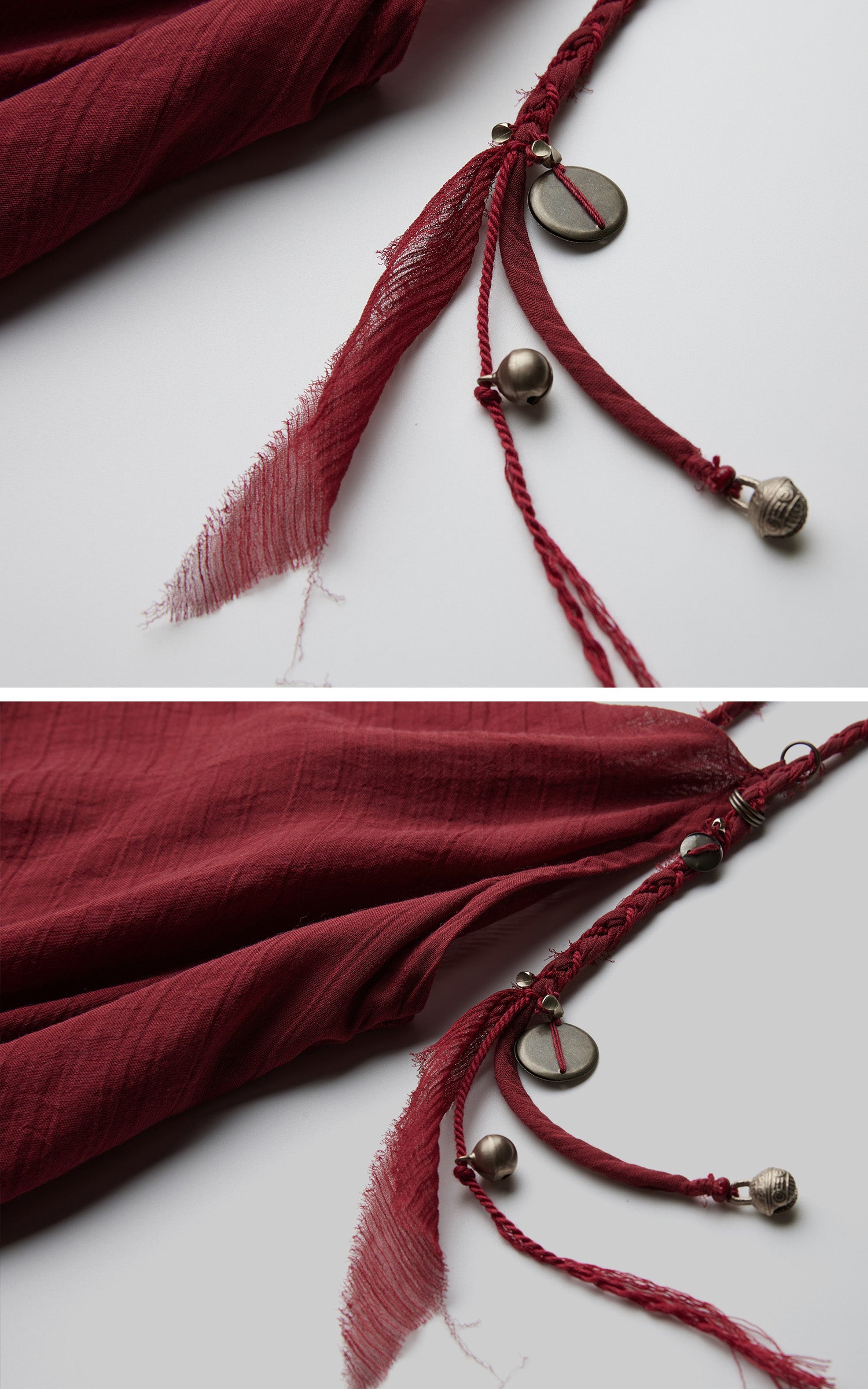 DOINDULGE Scarf Tie Cinched Cami Maxi Dress