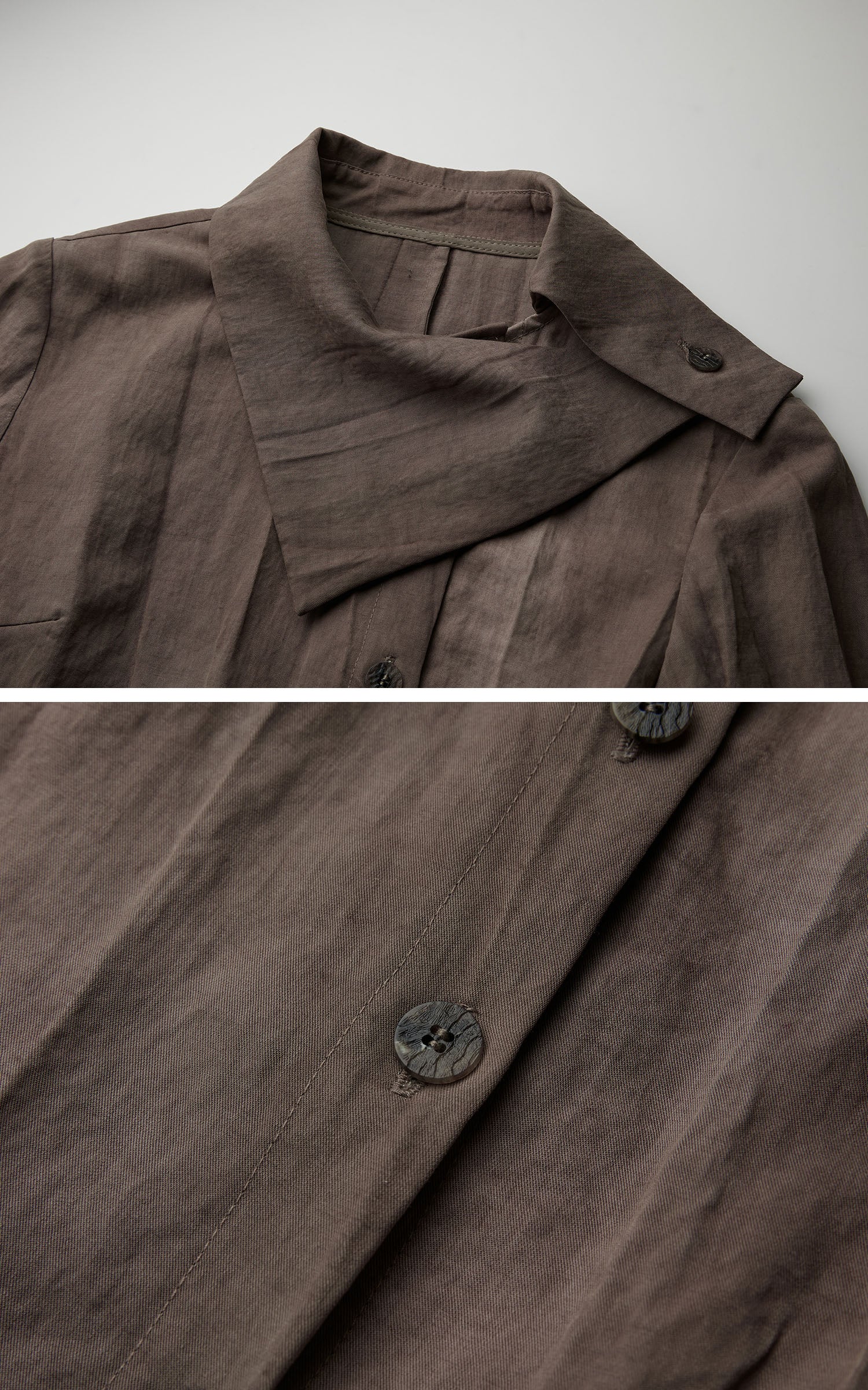 DOINDULGE Asymmetric Sculpted Waist Shirt