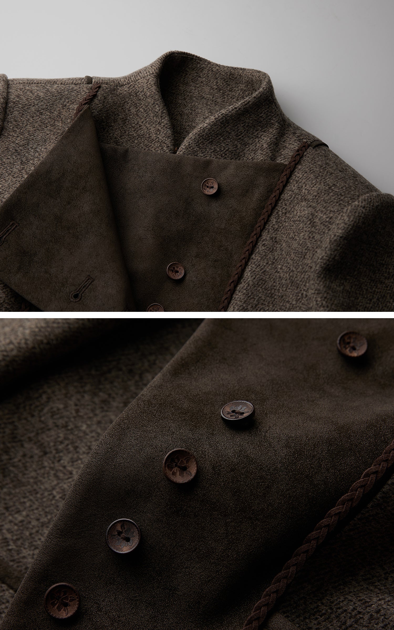 INDULGE Asymmetric Wool-Blend Structured Jacket