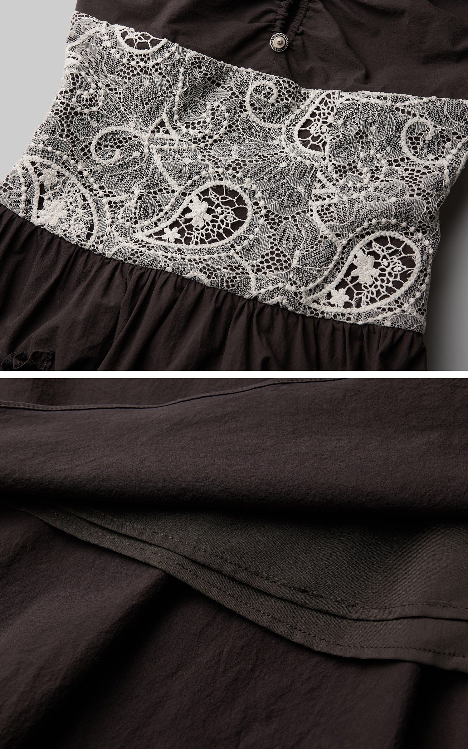 DOINDULGE Lace Waist Maxi Dress