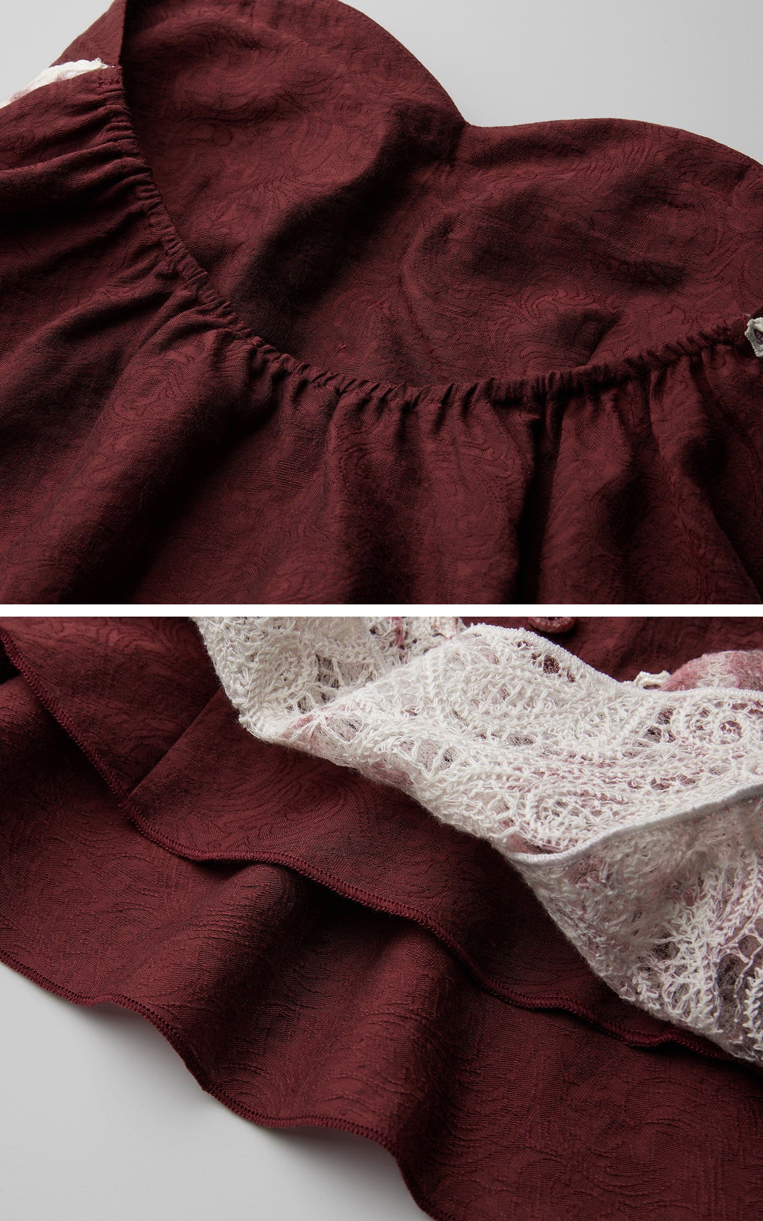<tc>DOINDULGE</tc> Trägerloses Korsett-Top mit Spitzenbesatz