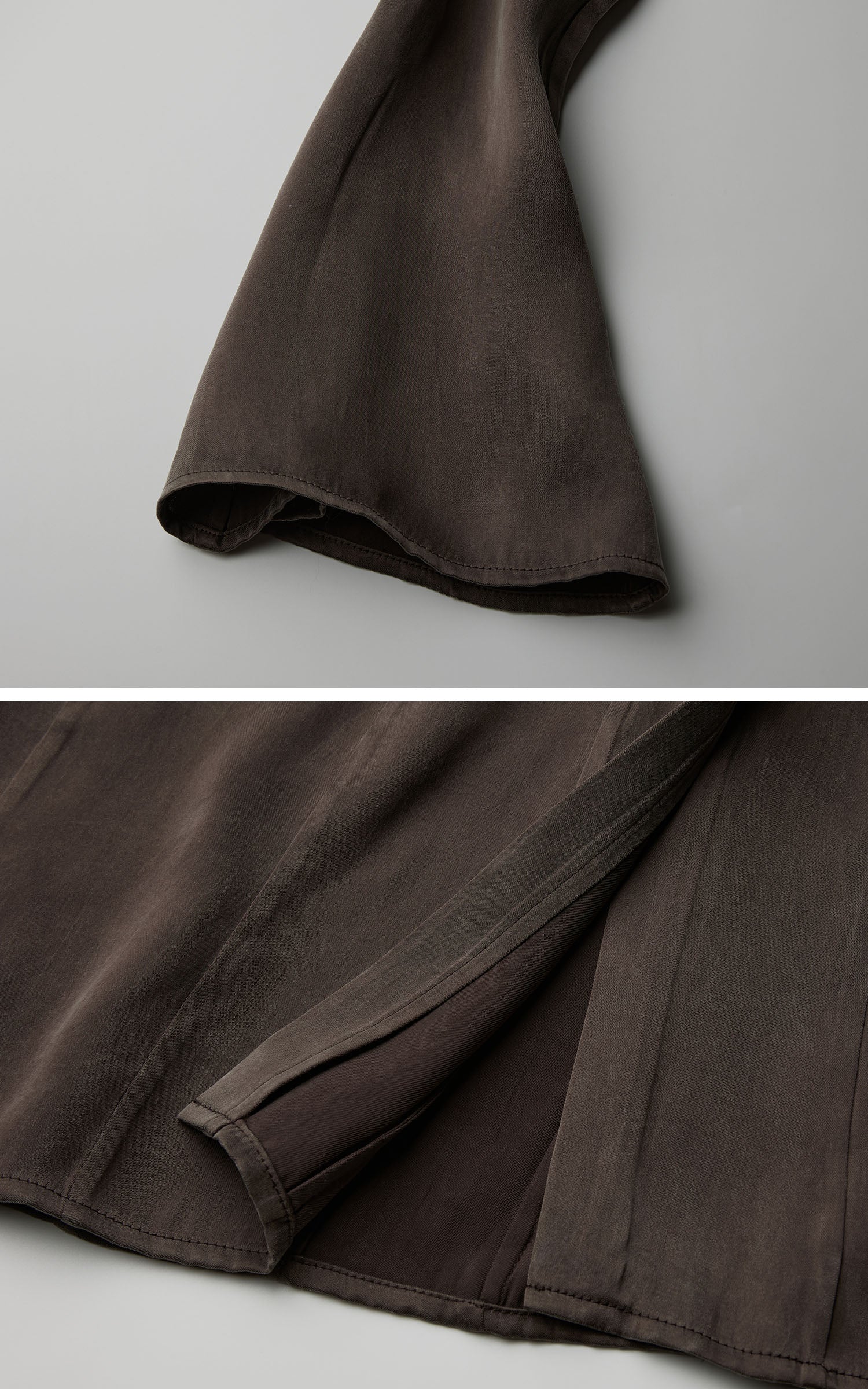 <tc><tc>DOINDULGE</tc></tc> Robe longue gothique à manches évasées et col montant froncé