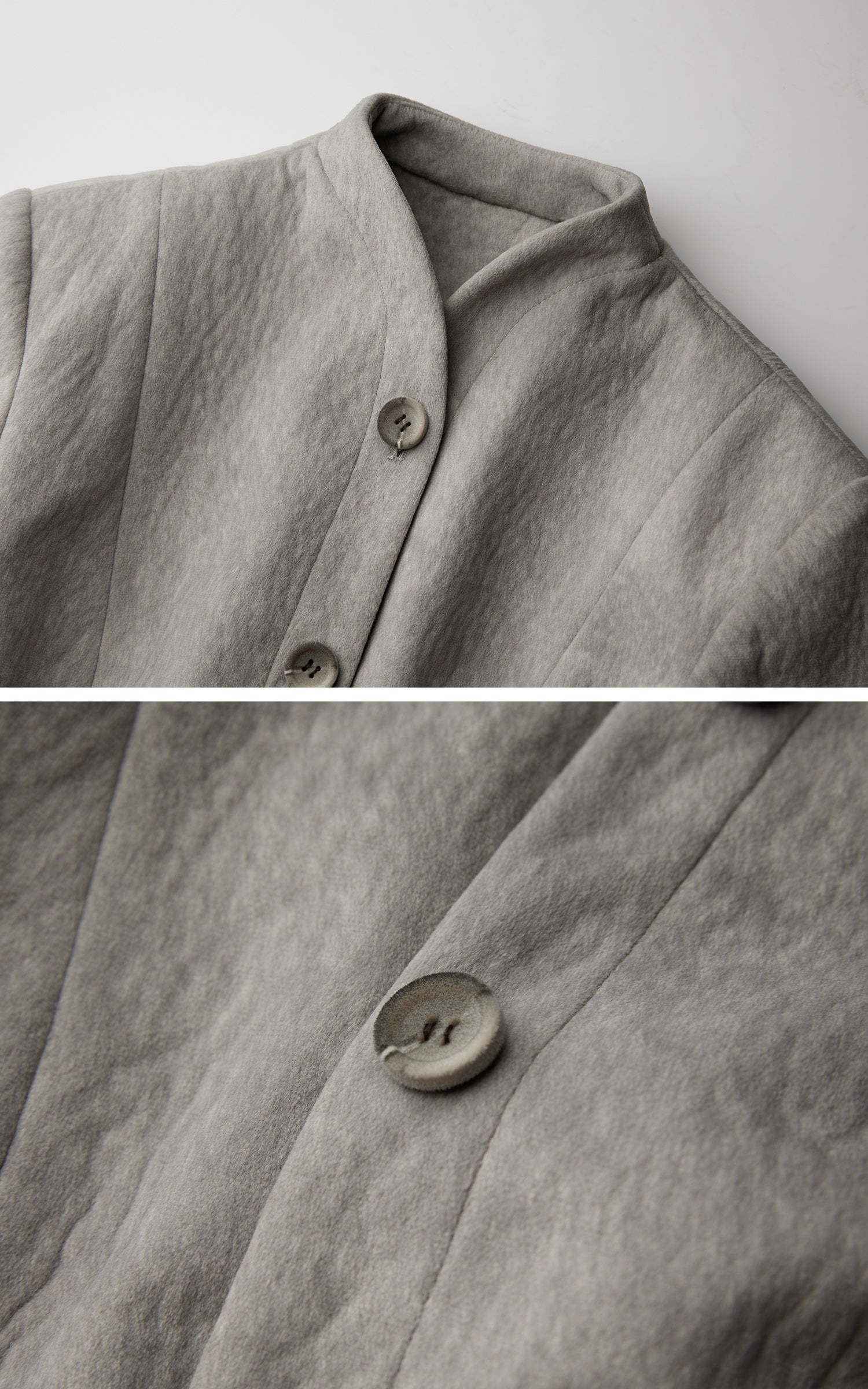 INDULGE Sculptural Long Coat with Faux-Fur Cuffs