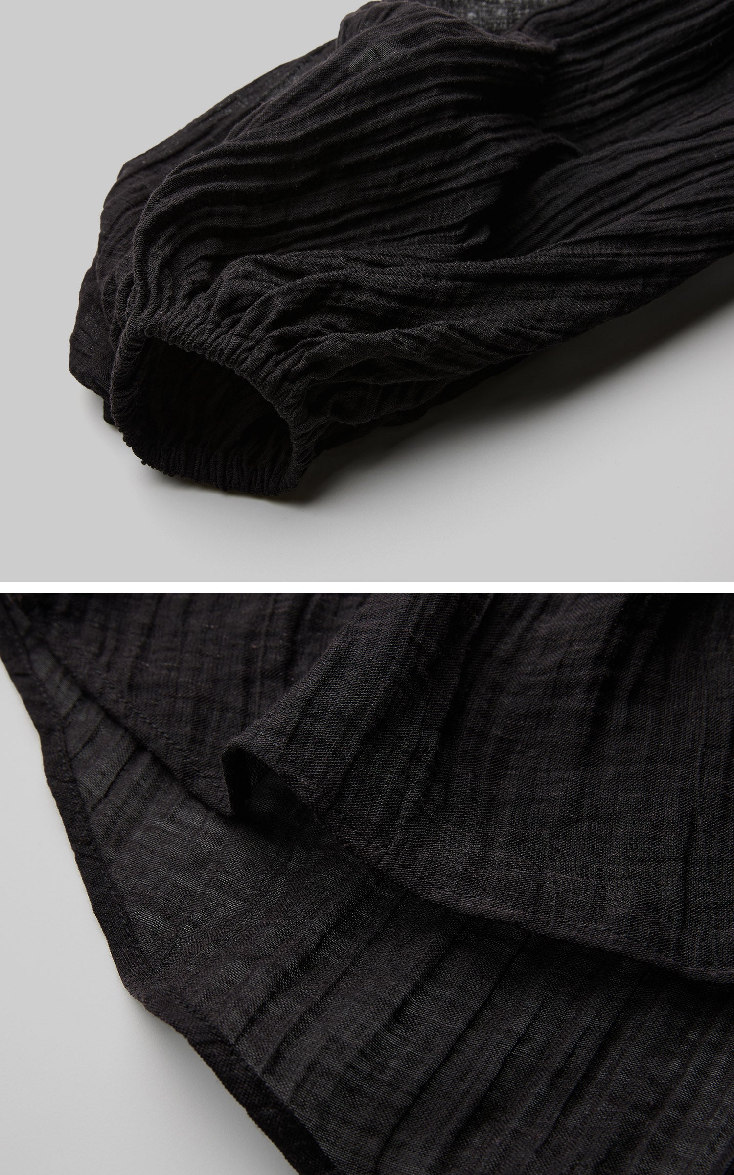 DOINDULGE Sheer Ruched Deep V Asymmetric Chiffon Blouse