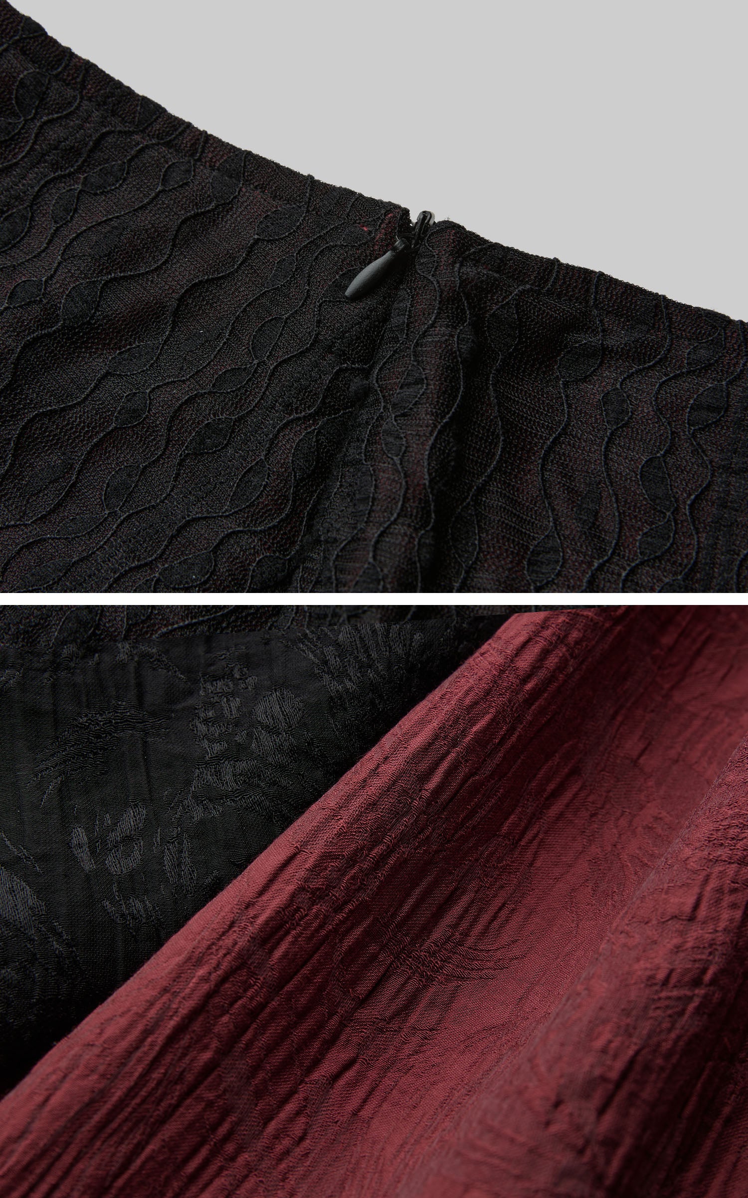 DOINDULGE Layered Draped Panel Gothic Maxi Skirt