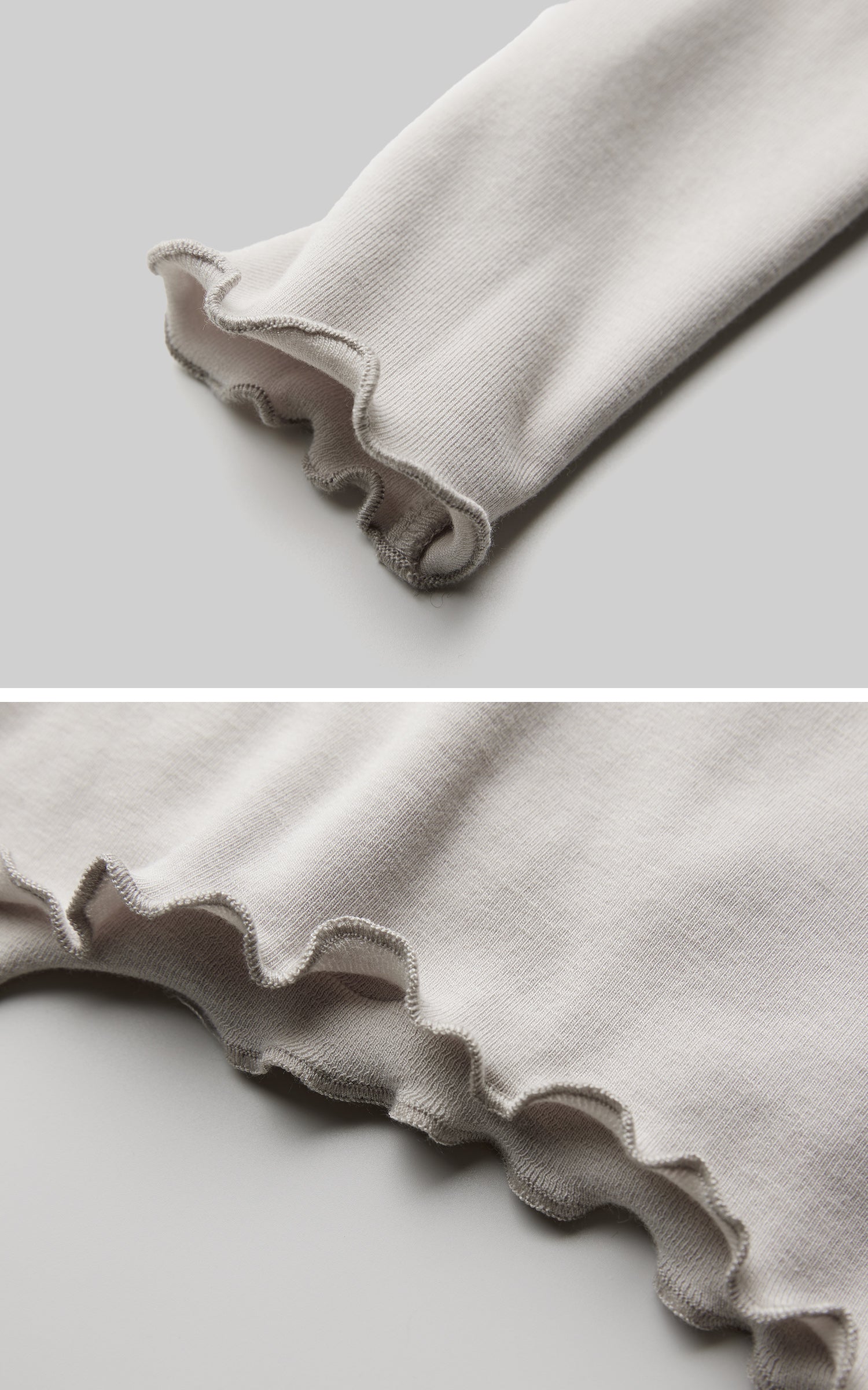 <tc>INDULGE</tc> Asymmetrisches, gerafftes Langarmshirt mit hohem Kragen