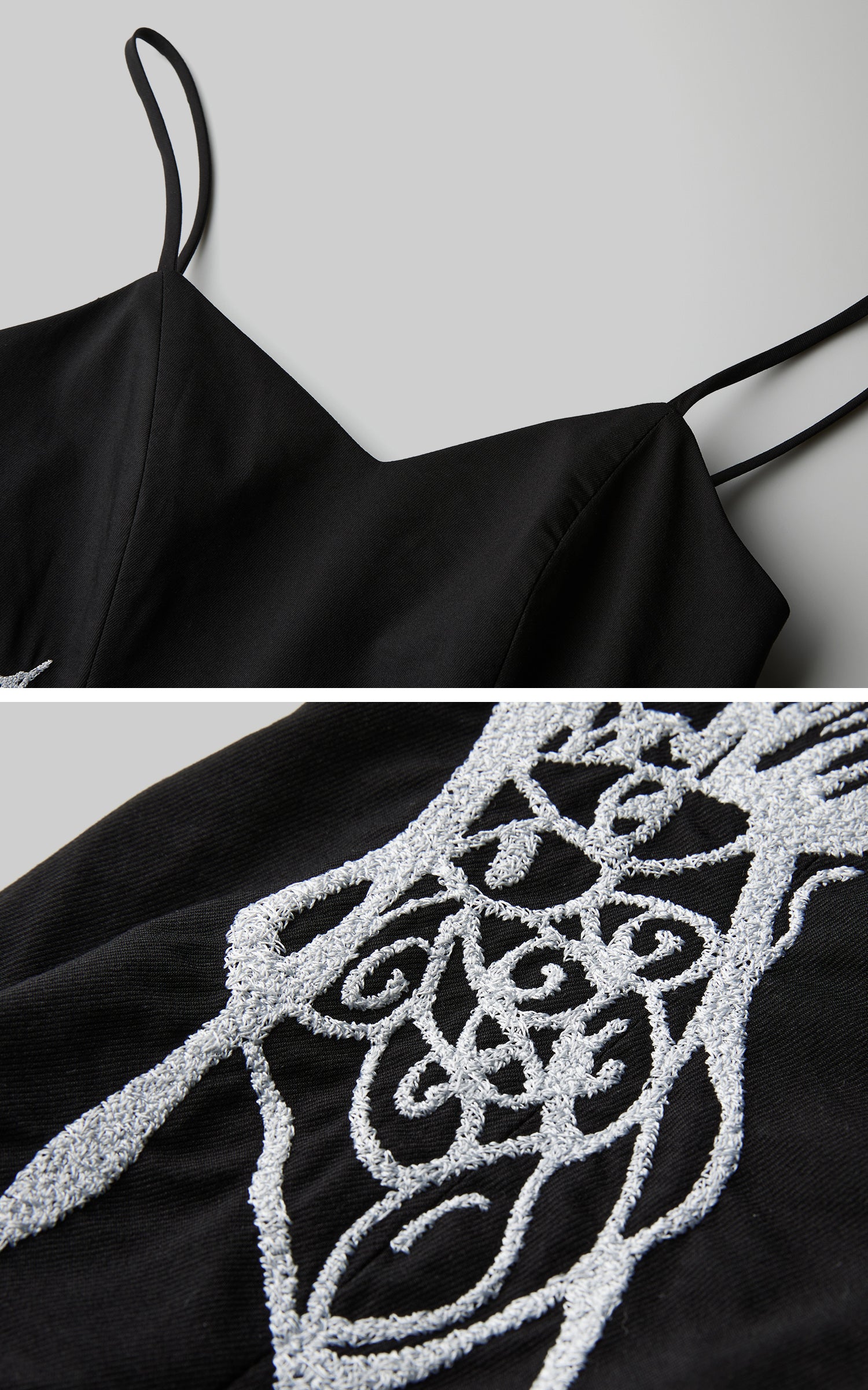 DOINDULGE Spaghetti Strap Panel Maxi Dress