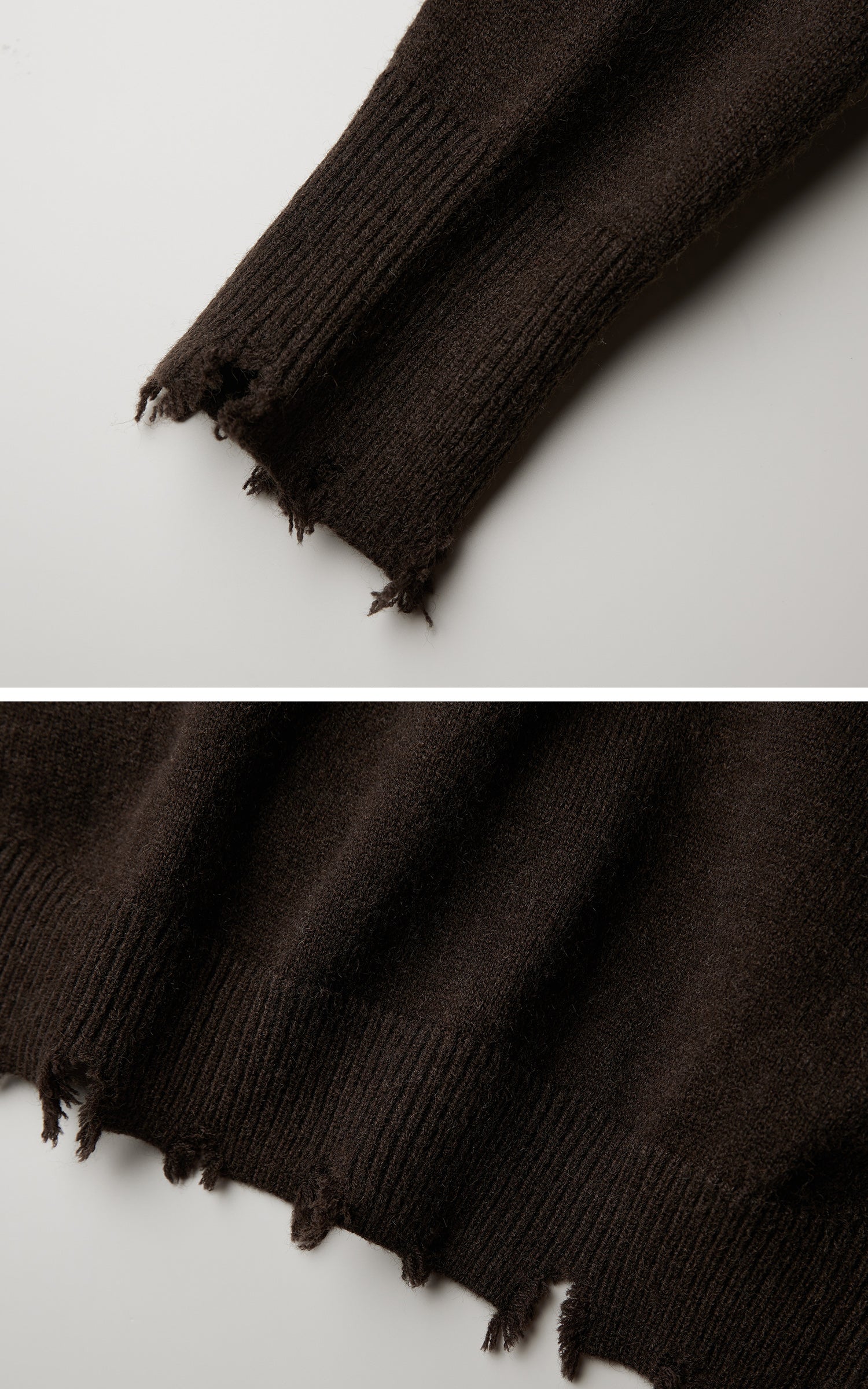 INDULGE Patchwork Distressed Knit Cardigan