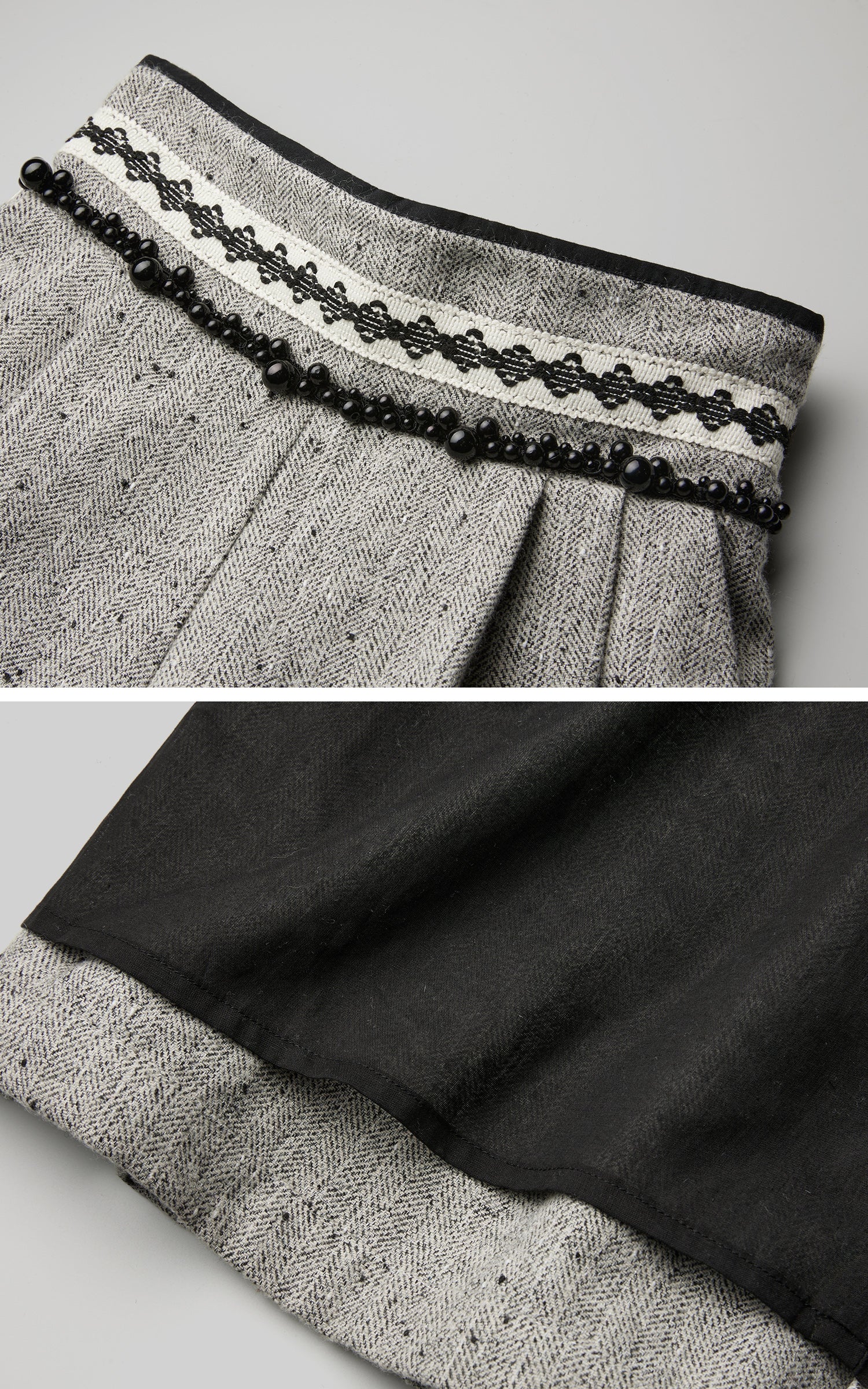 <tc>INDULGE</tc> Pantalon large plissé