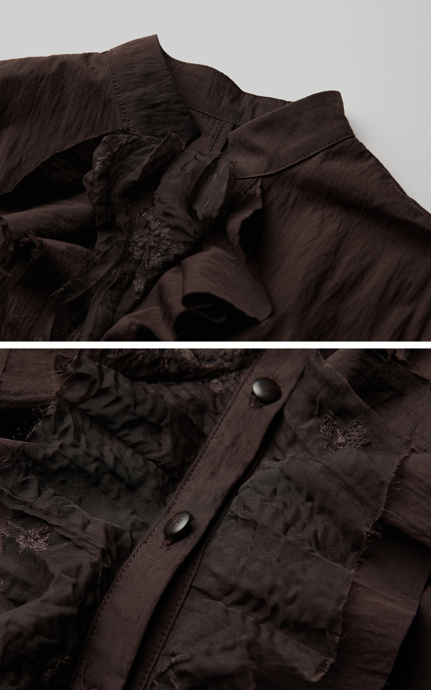 <tc>INDULGE</tc> Strukturiertes Kleid mit Raffung