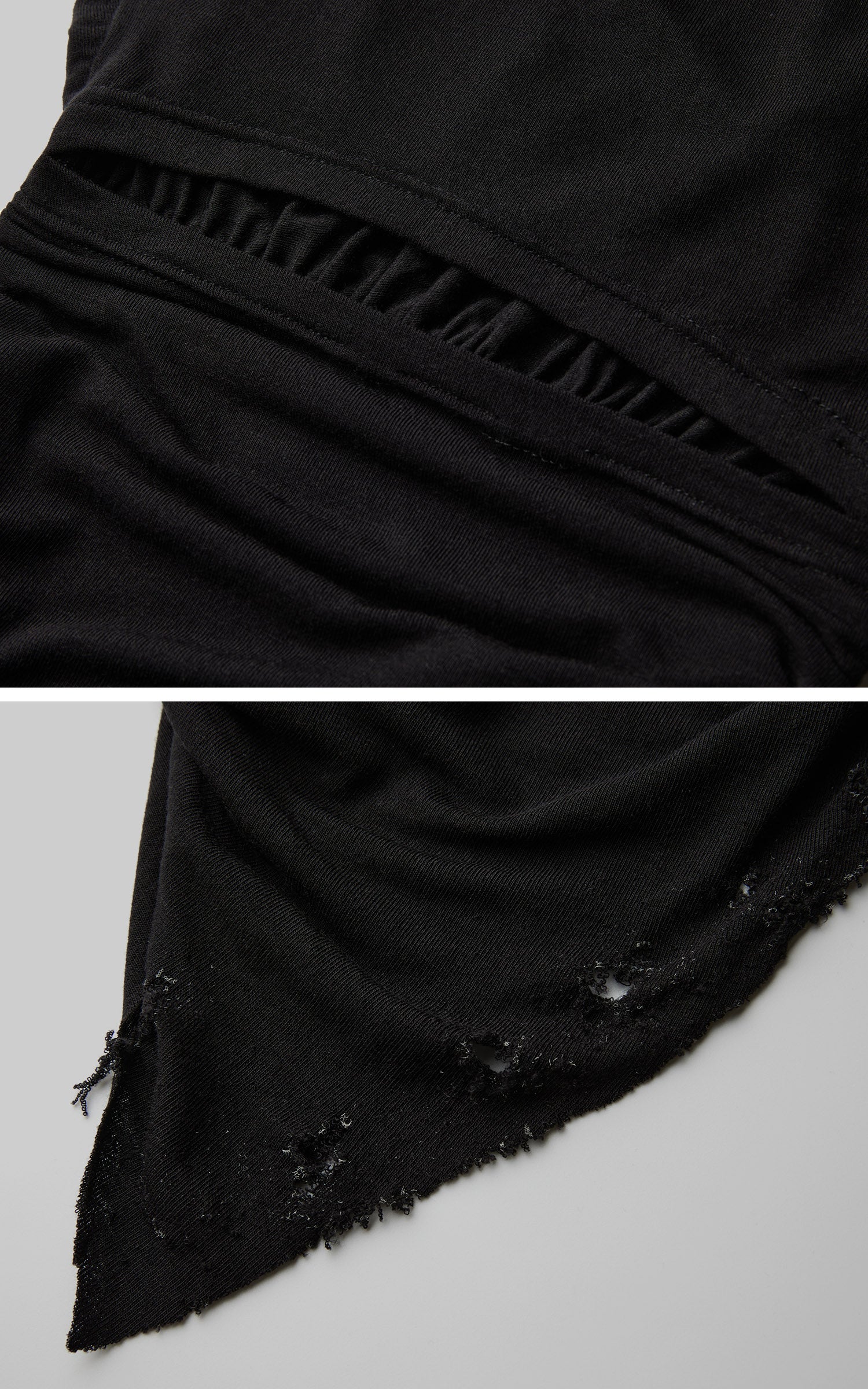 DOINDULGE Hooded Draped Sleeveless Knit Top