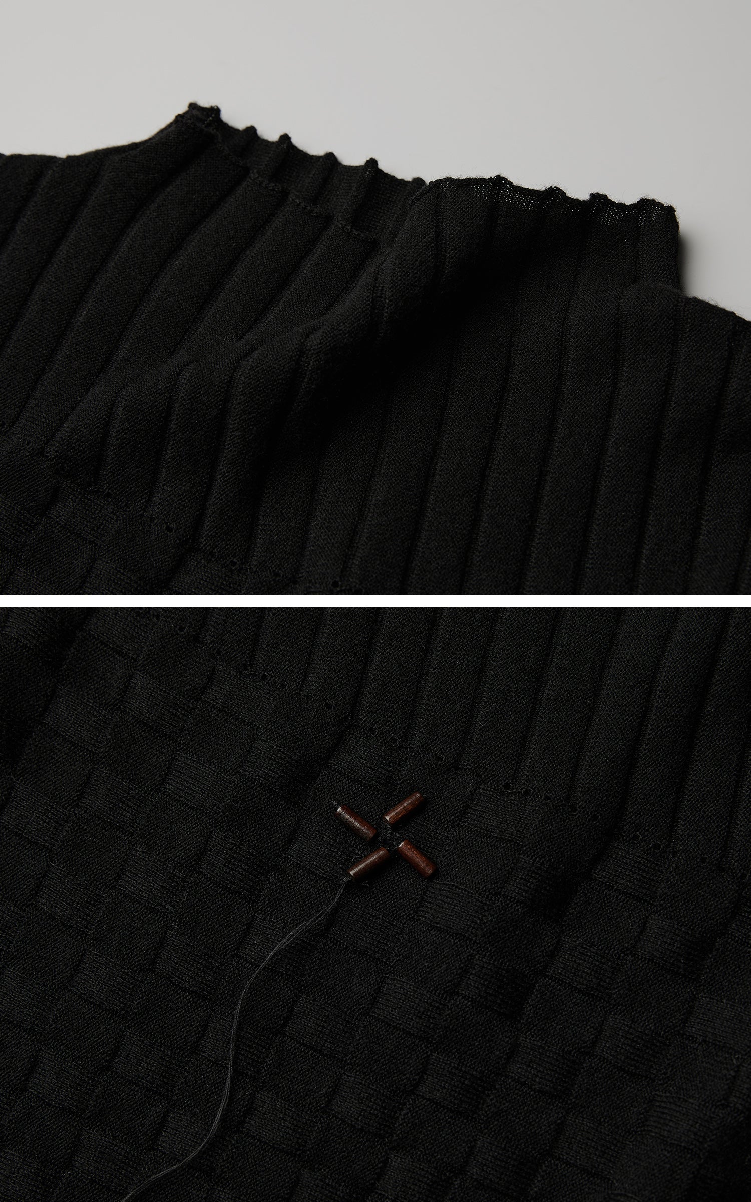 <tc>INDULGE</tc> Strickpullover mit Struktur und Fransen