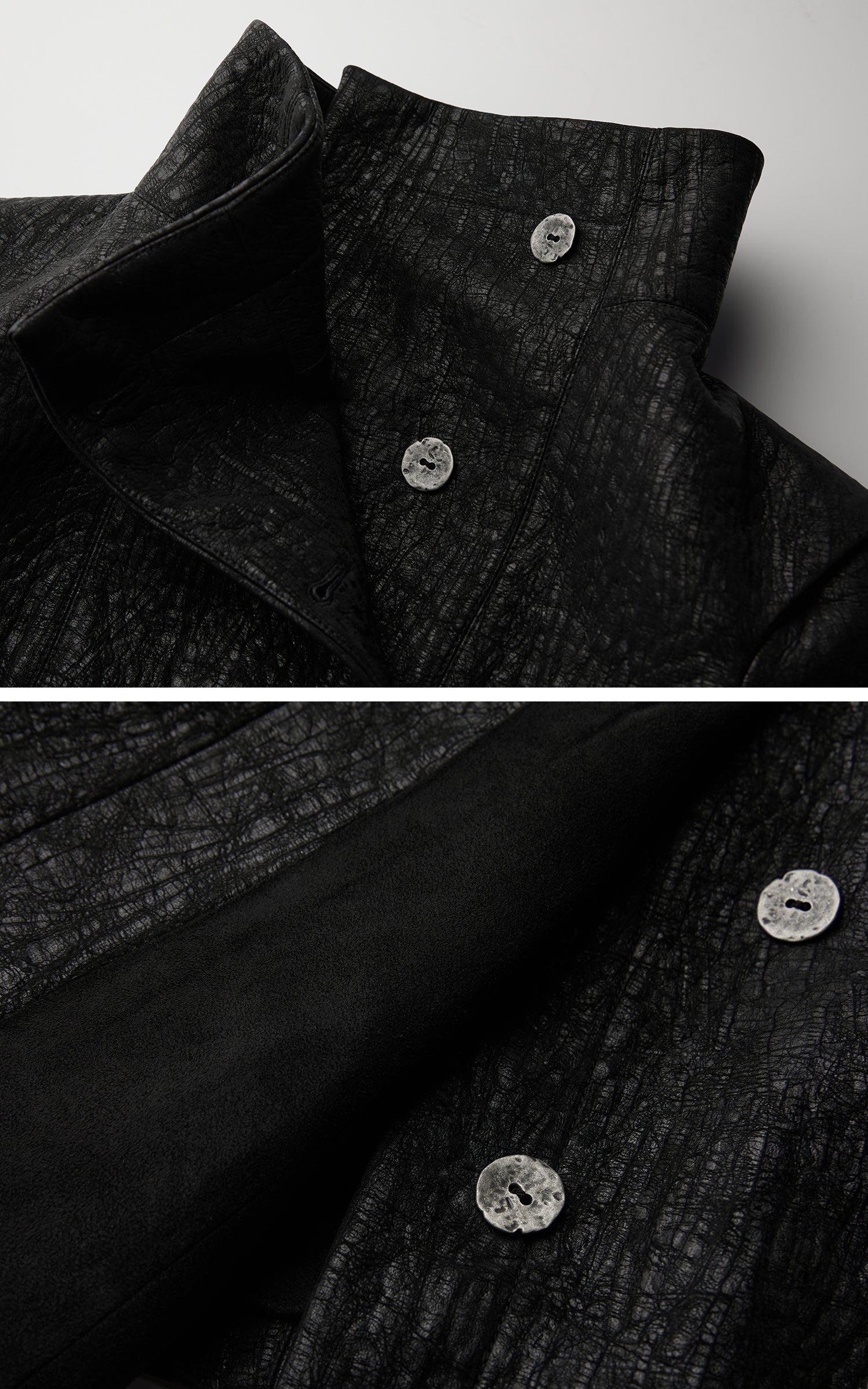 INDULGE Textured Asymmetric Collar Jacket with Sculpted Silhouette