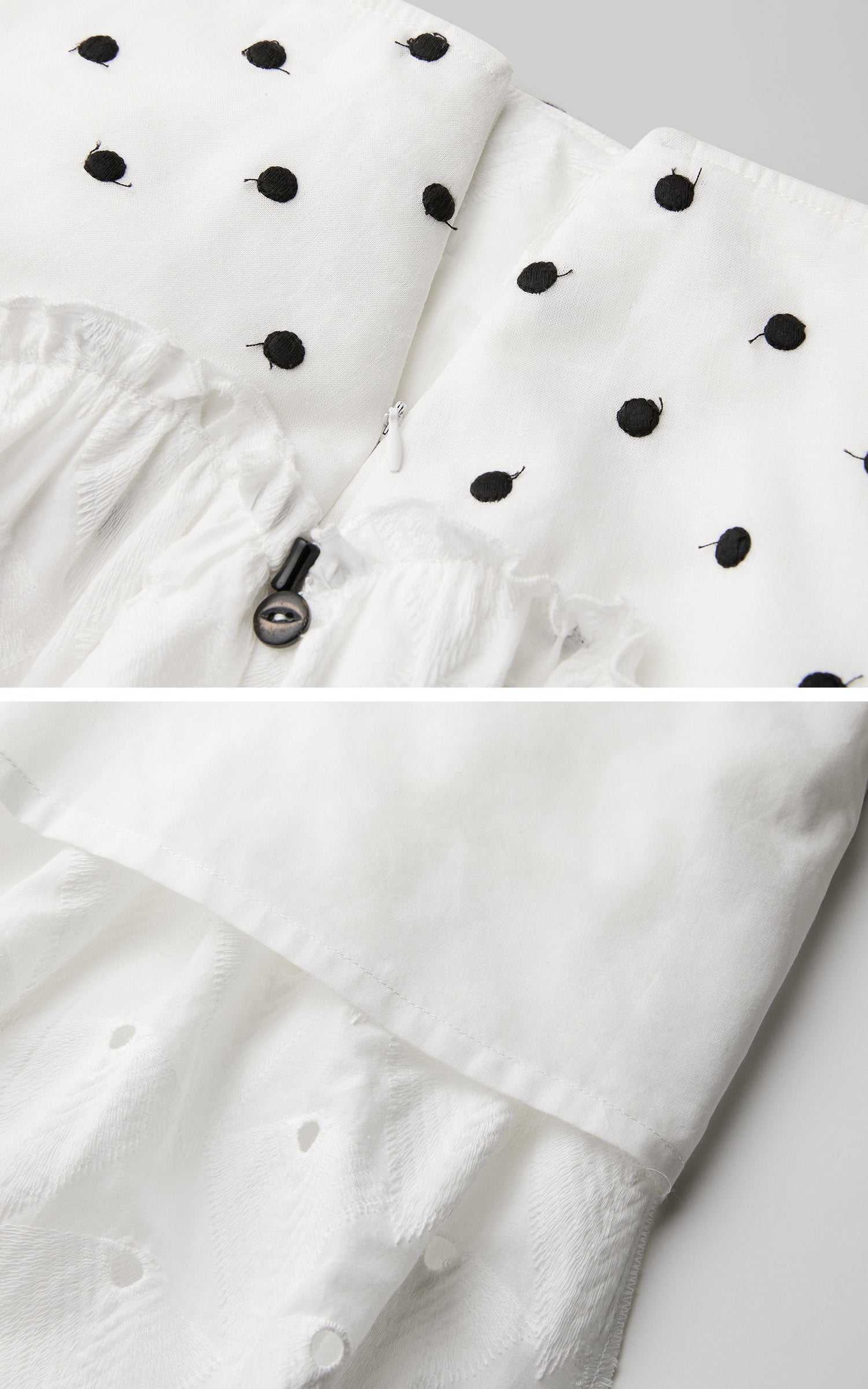 DOINDULGE Polka Dot Wide-Leg Pants
