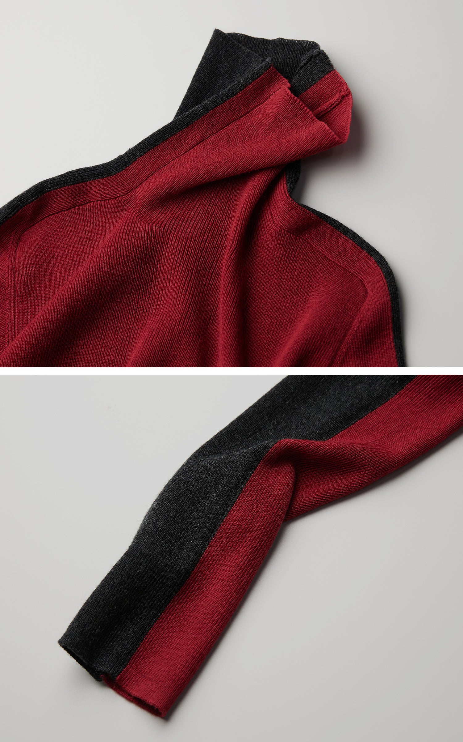 INDULGE Contrast Panel Knit Top