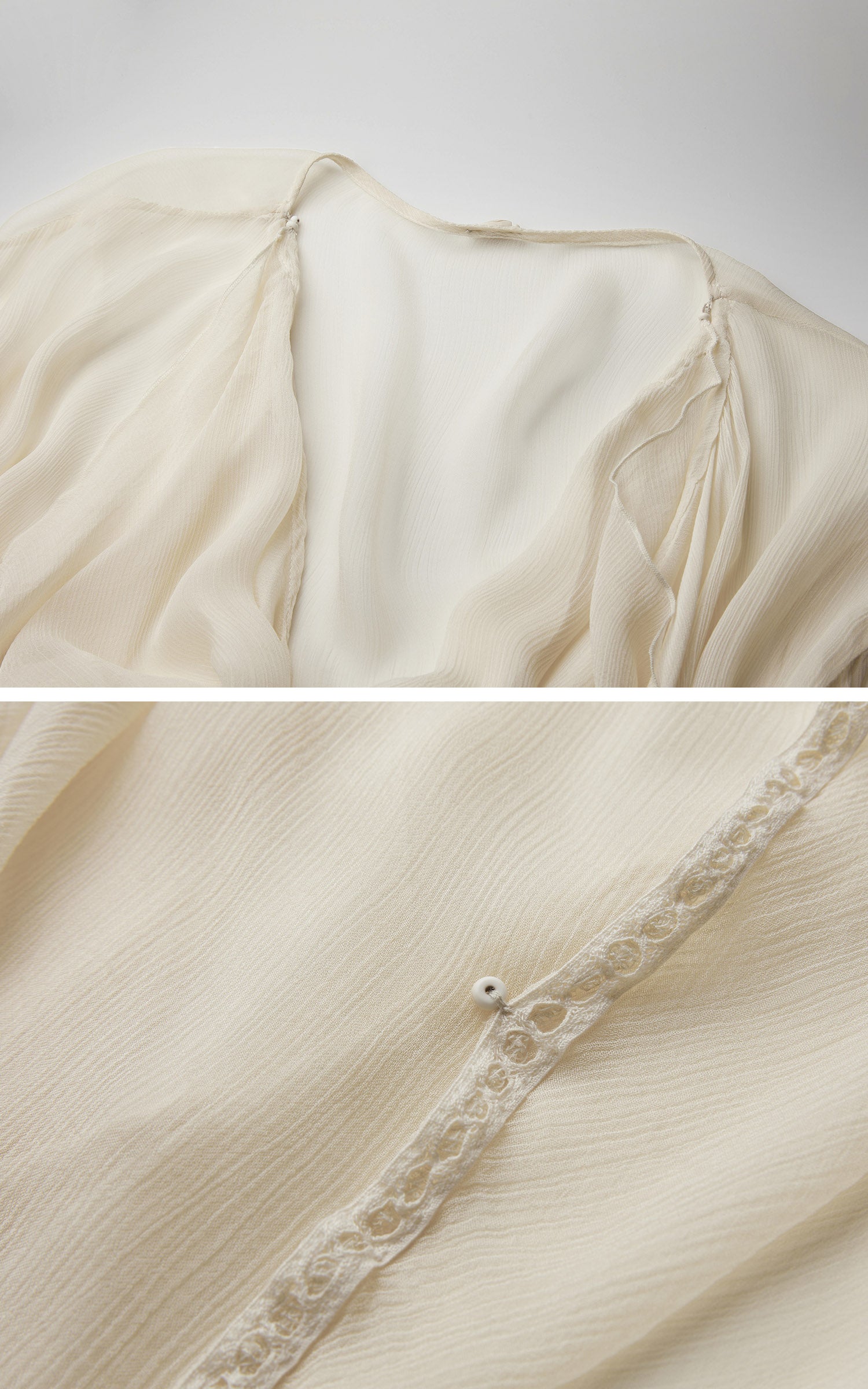 DOINDULGE Sheer Draped Wrap Longline Cardigan