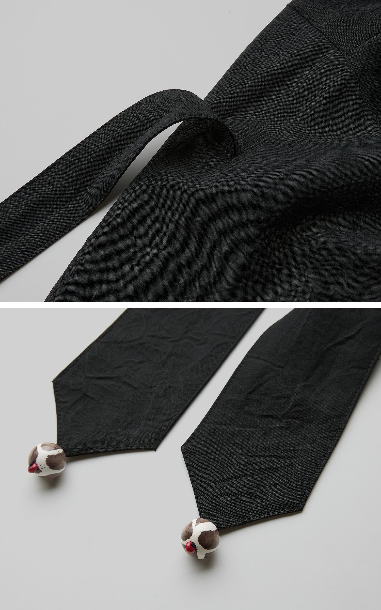 INDULGE Reversible Two-Tone Hooded Tie-Detail Jacket
