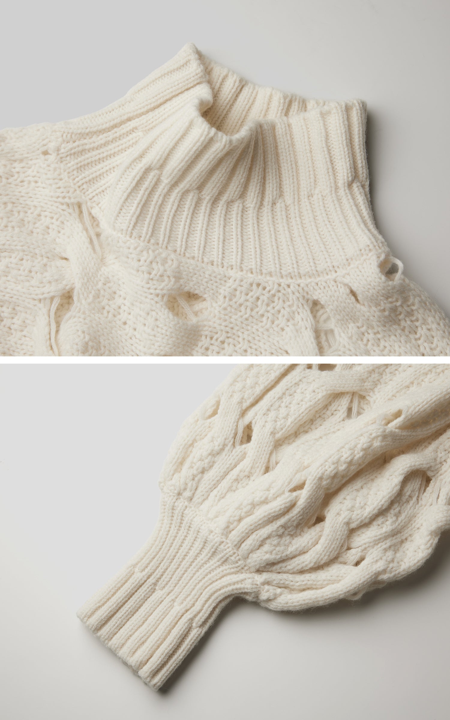 <tc>INDULGE</tc> Pull à col roulé tressé Void