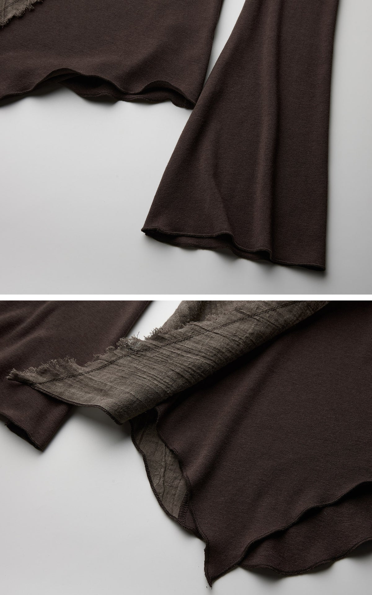 <tc>DOINDULGE</tc> ボートネックパネルアシンメトリックロングスリーブトップ