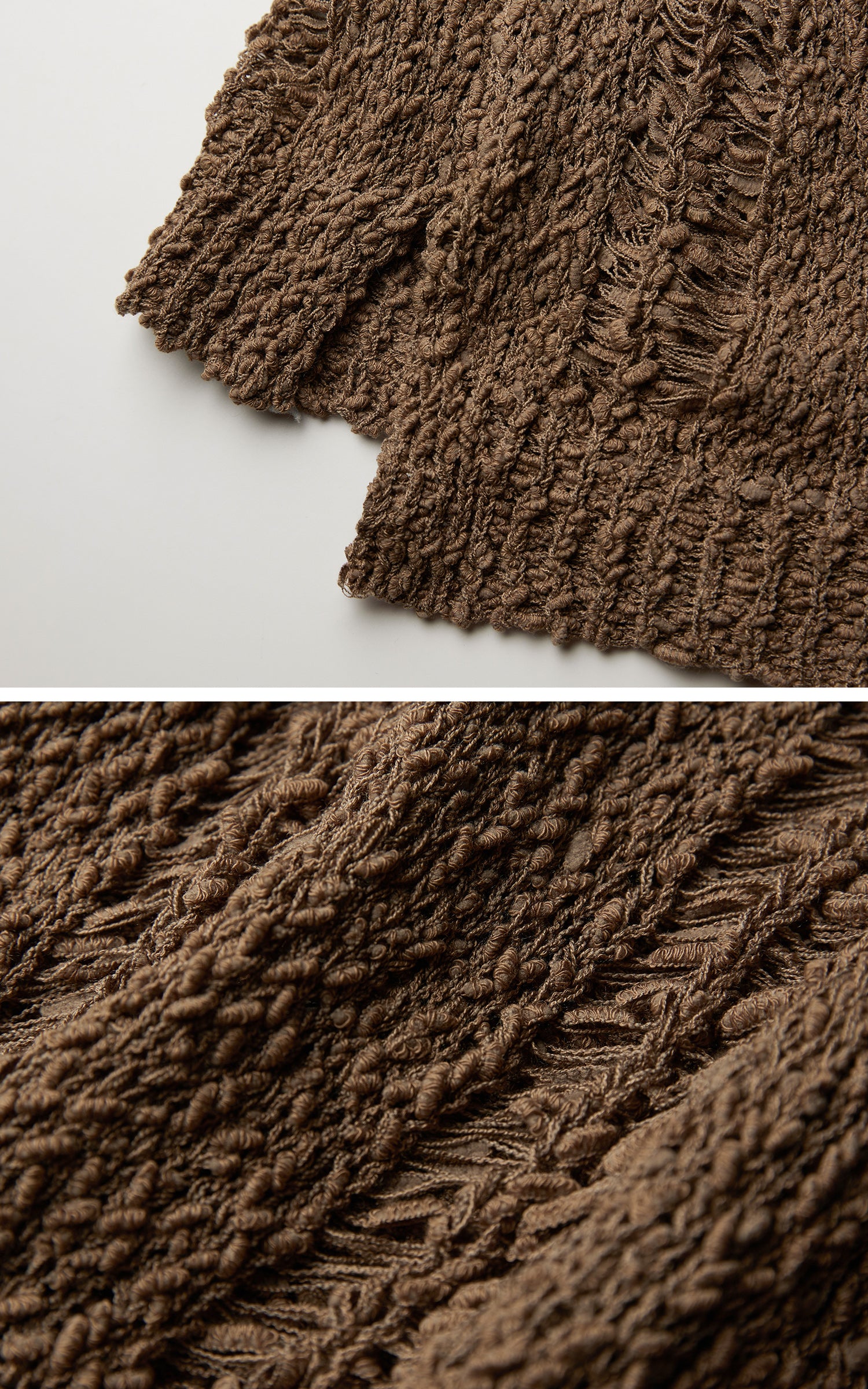 <tc>INDULGE</tc> Pull à capuche en maille texturée effet usé