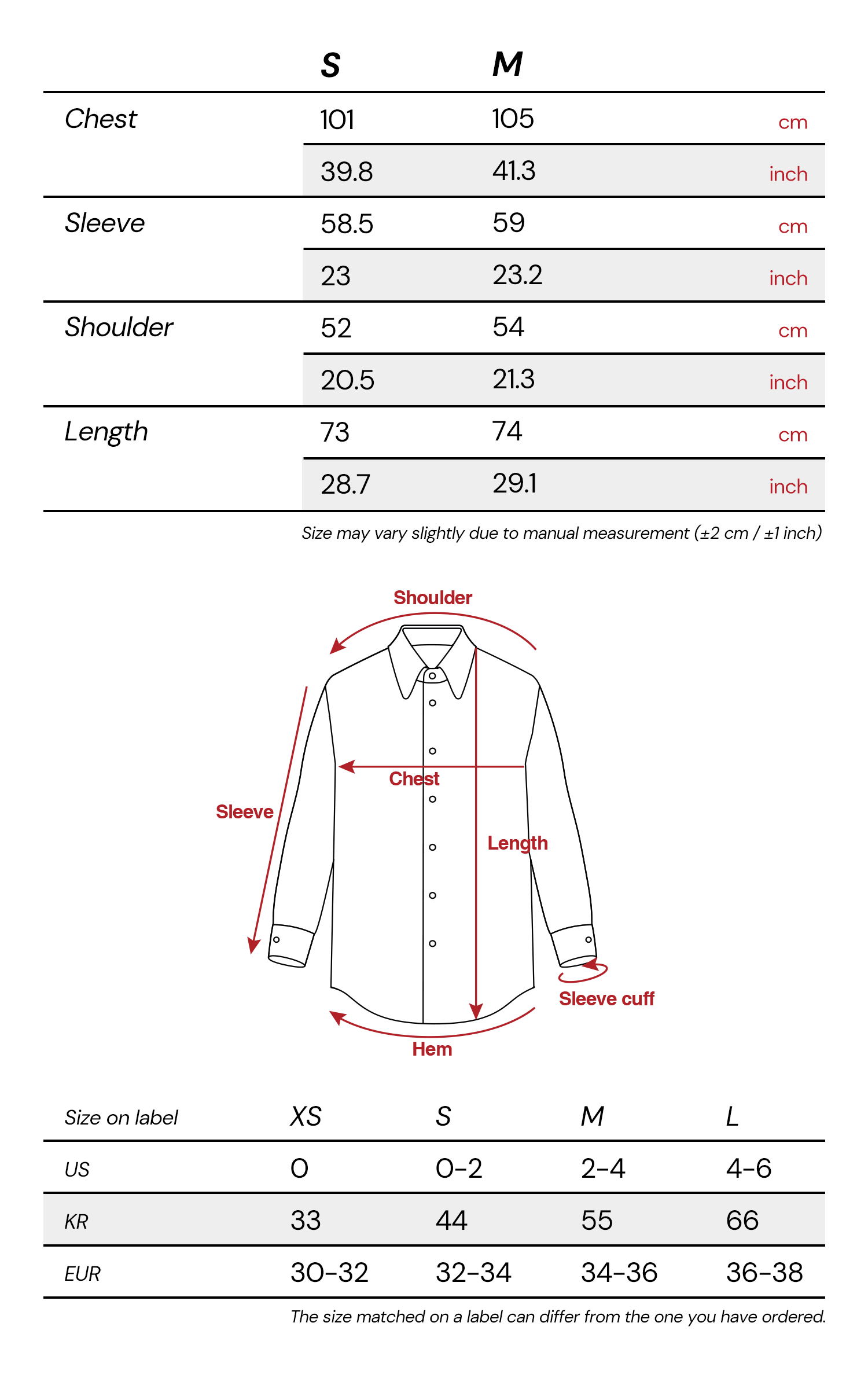 INDULGE Asymmetric Textured Shirt with Drawstring Sleeves and Red Accents