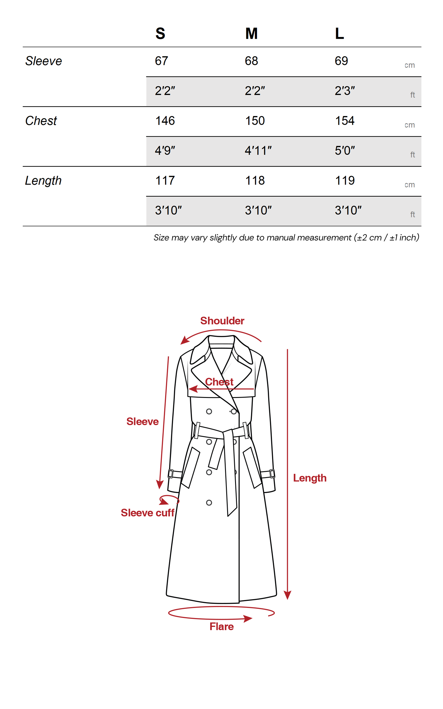 <tc>INDULGE</tc> Geknitterter langer Mantel mit kontrastierendem Innenfutter