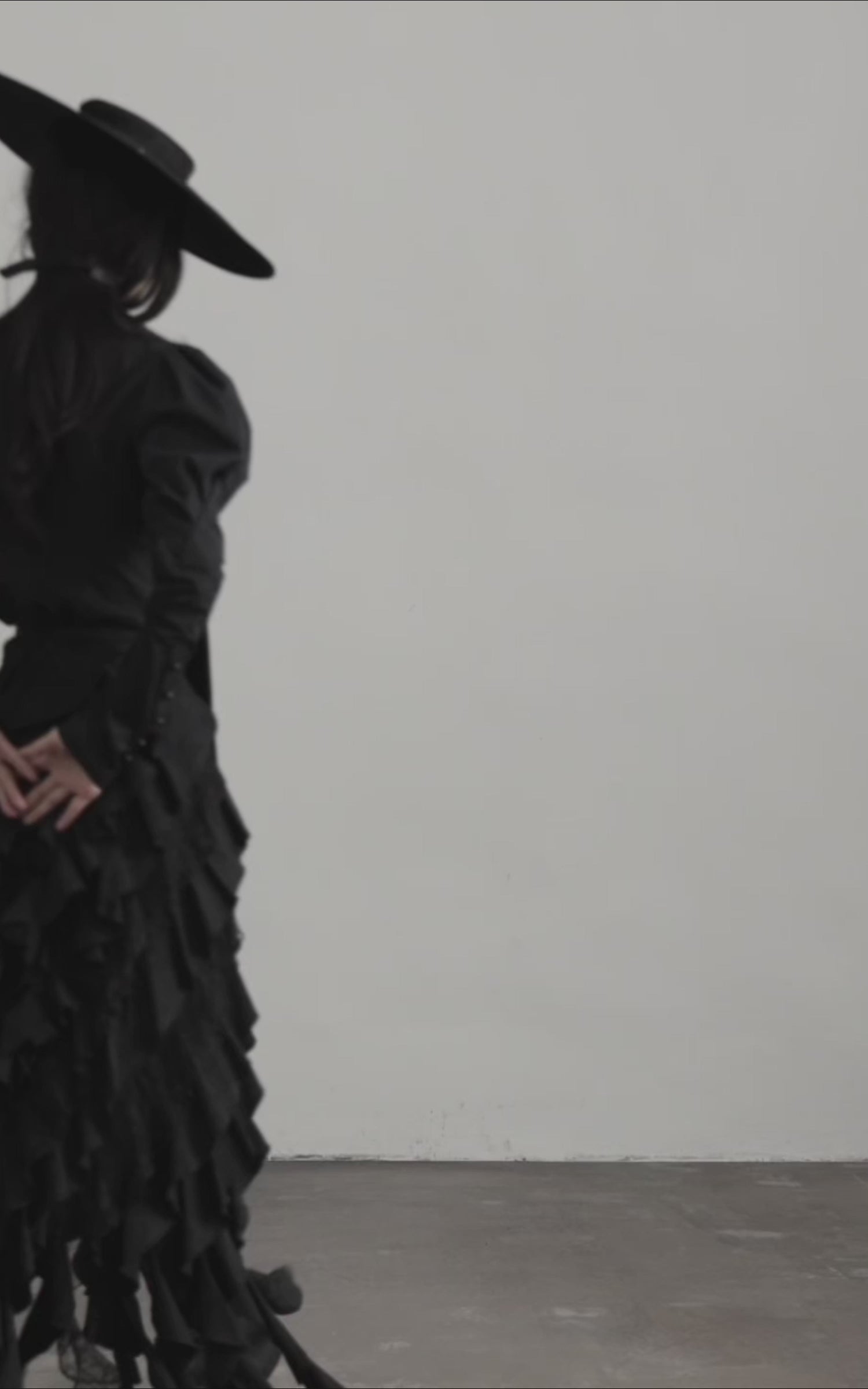 Load video: DOINDULGE Gothic Structured Panel Shirt
